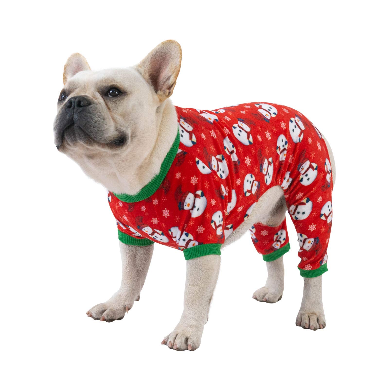 Cutebone Dog Christmas Pajamas Sweater Gifts For Small Dogs Clothes P136M