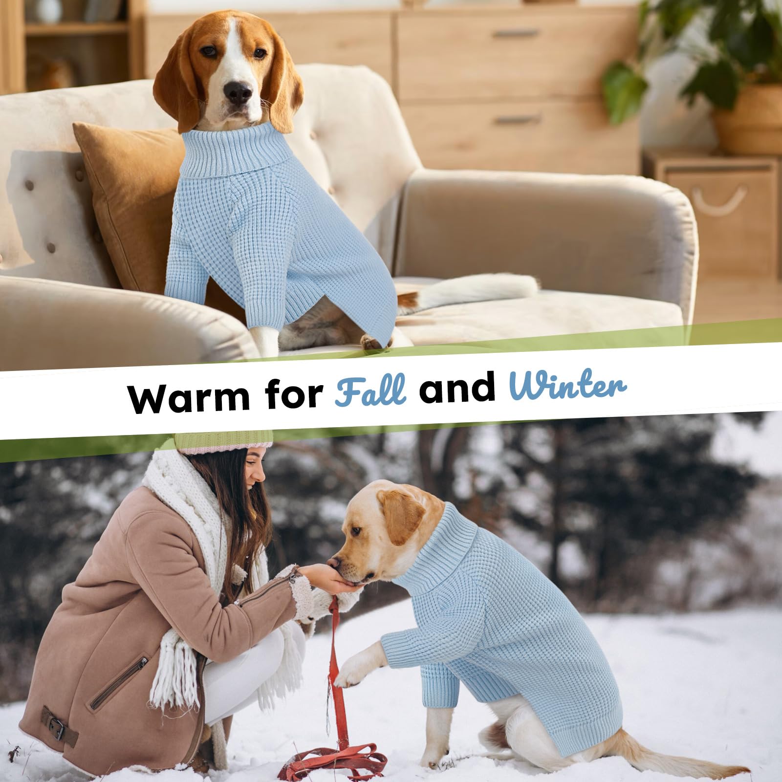 Queenmore Xxl Dog Sweater, Dog Sweaters For Large Breeds, Turtleneck Pet Sweaters, Cold Weather Doggie Sweatshirt, Extra Large P