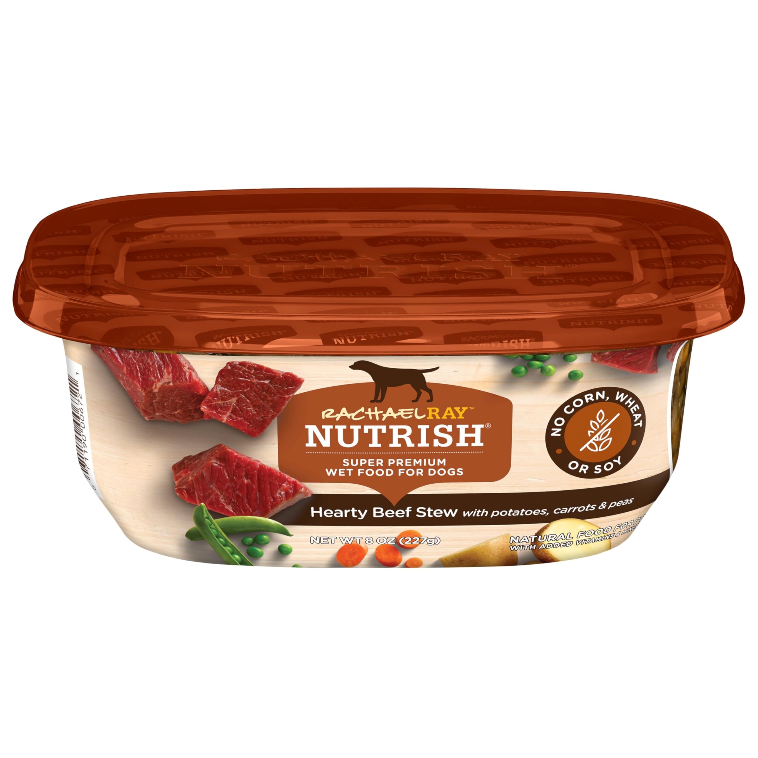 Rachael Ray Nutrish Premium Natural Wet Dog Food, Hearty Beef Stew Recipe, 8 Ounce (Pack of 8)