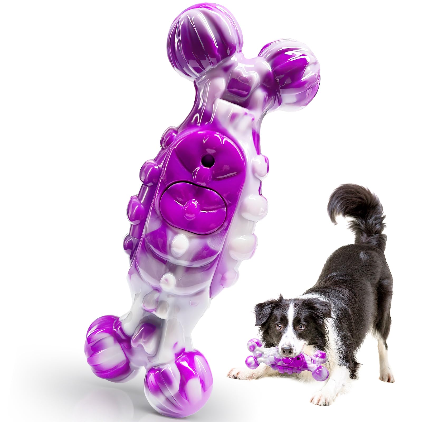 BellaWagg Large Indestructible Dog Toys: Dog Chew Toys for Aggressive Chewers to Keep Them Busy&Reduce Boredom and Anxiety