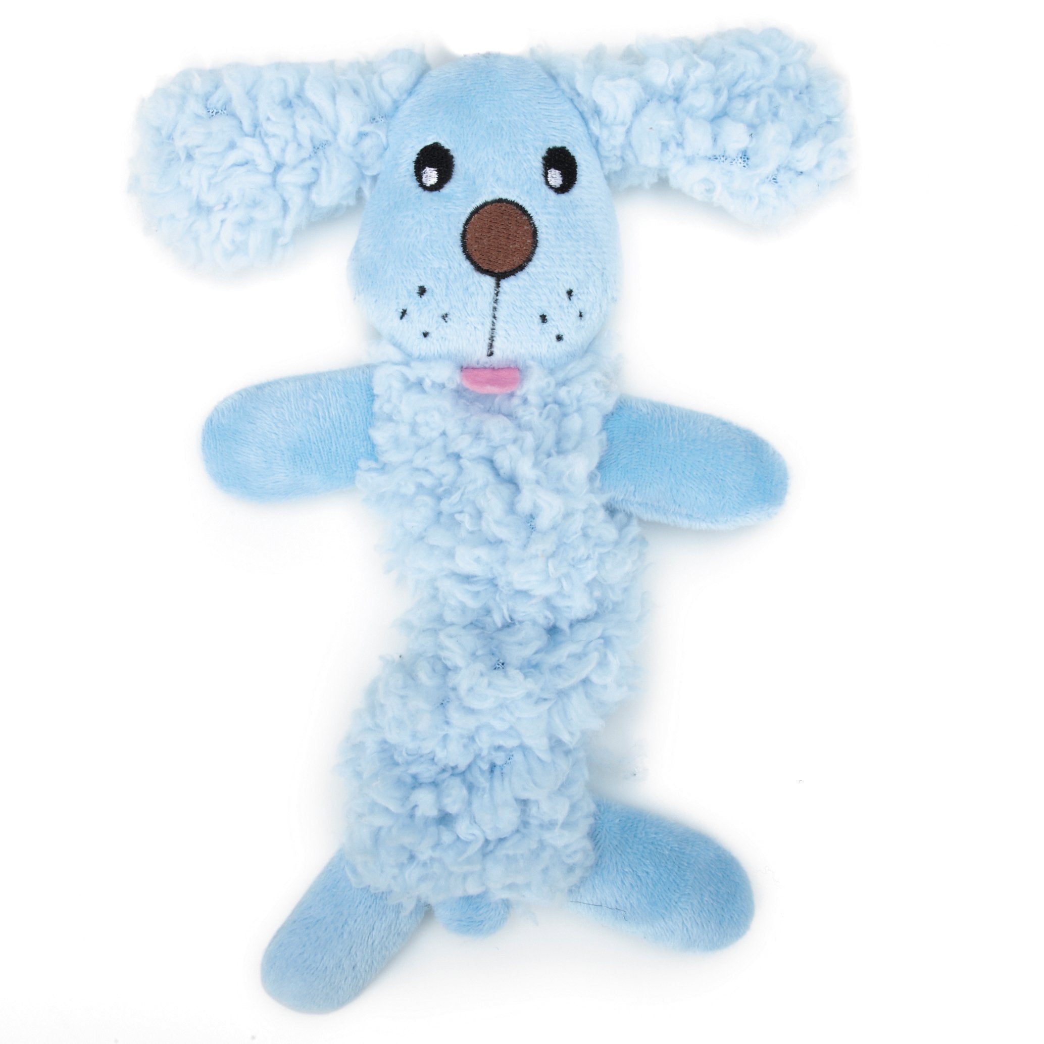 Grriggles Baby Bark Bungee Pup Toy, Blue Small