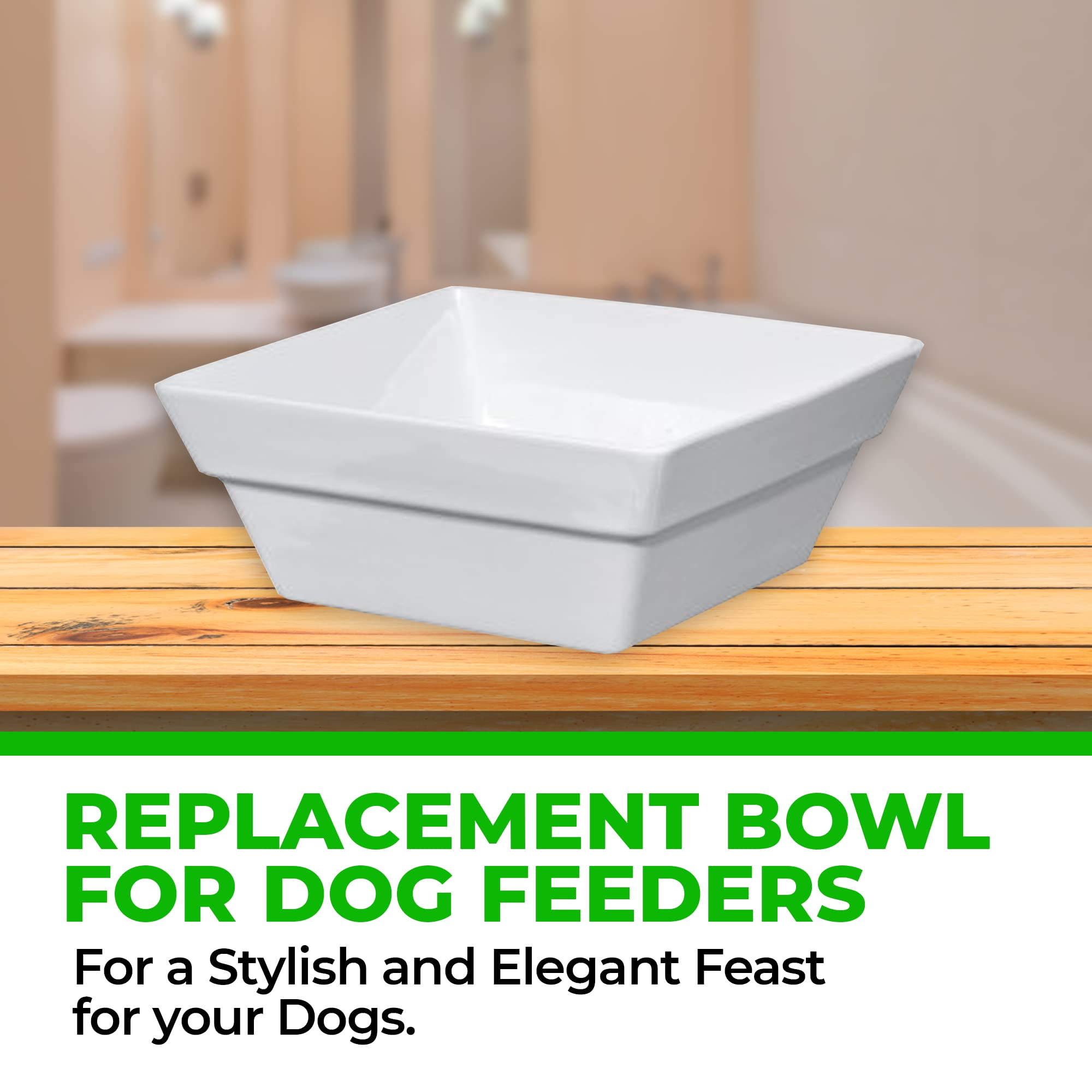 Bowsers Pet Products Replacement Bowl Sml - White Ceramic