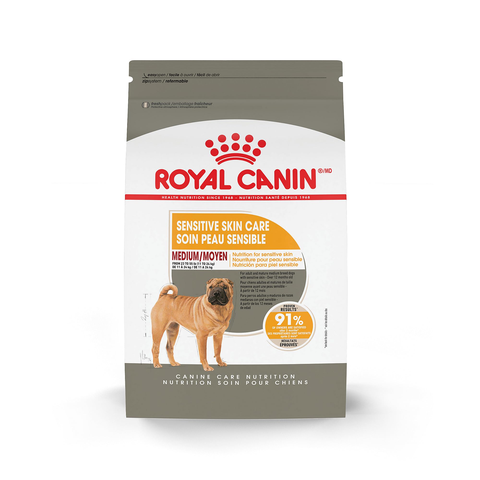 Royal Canin Medium Sensitive Skin Care Dry Dog Food, 6 lb bag