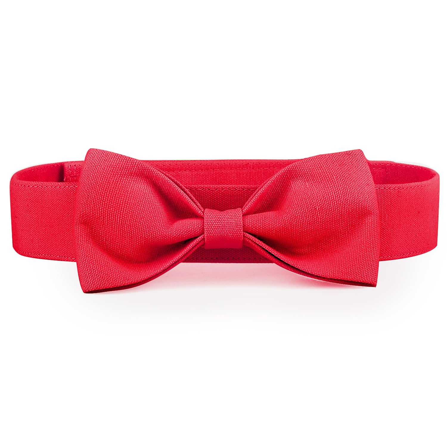 Segarty Dog Bowties For Extra Large Dogs, Adjustable Red Bowtie Collar, Durable Dog Neck Tie Tuxedo Comfortable Cotton Pets Bow 