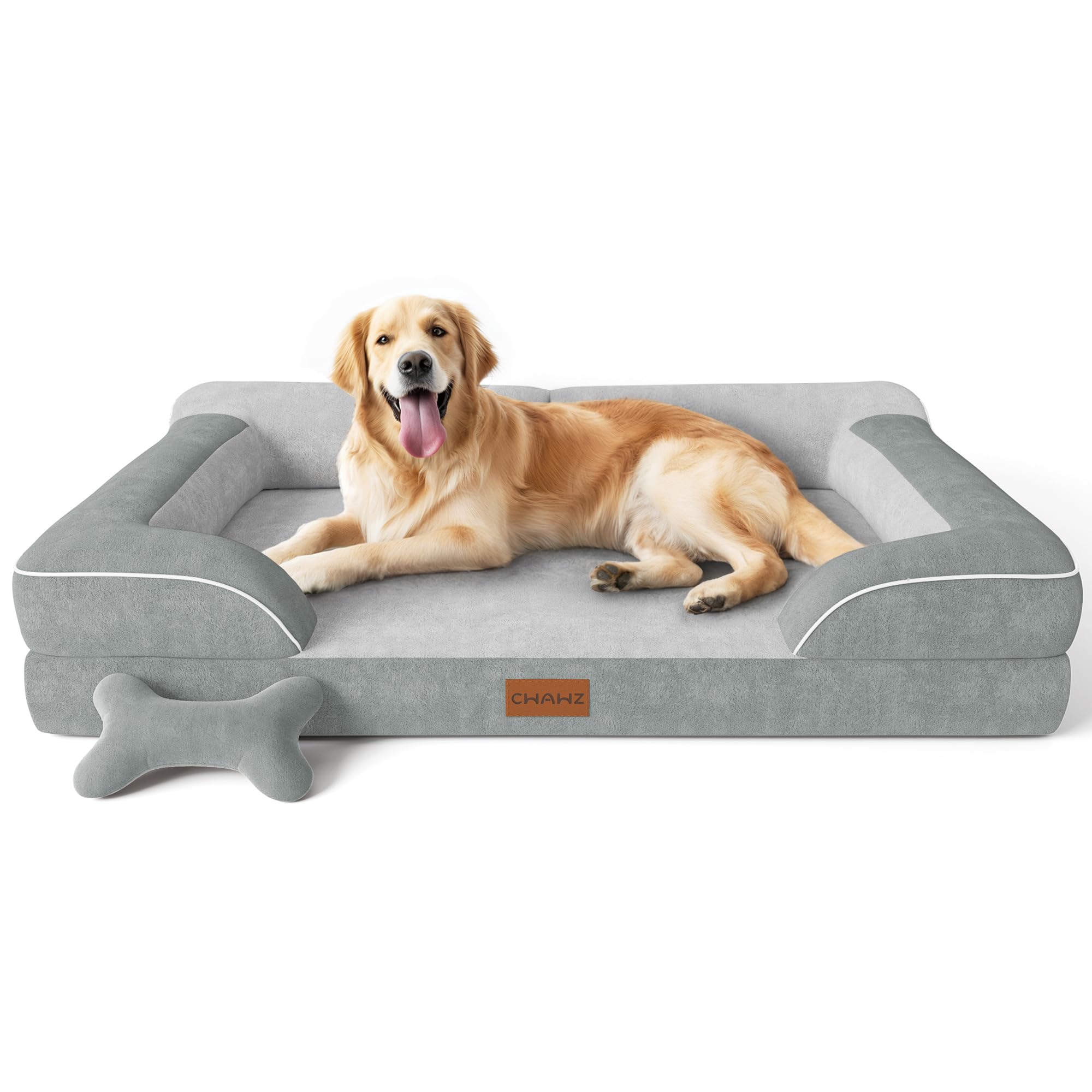 Cwawz Extra Large Dog Bed, Orthopedic Dog Bed With Cooling Gel Memory Foam, Waterproof Xl Pet Bed With Removable Washable Cover,