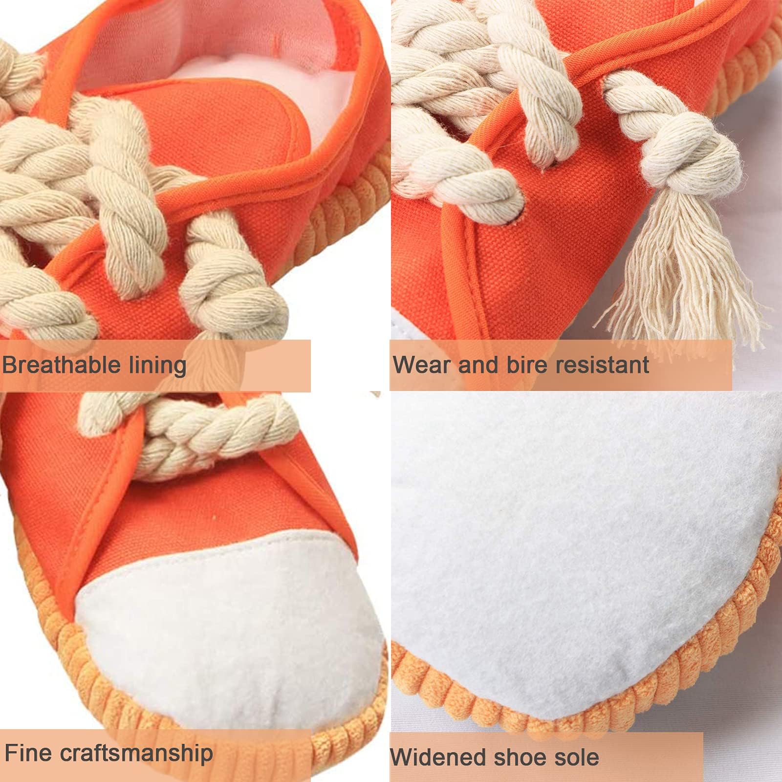 Dogowu Dog Chew Toys,Creative Shoes Shape Squeaky Toy, Durable And Safe Dog Playing Toy Funny Shoes Sound Toy For Small And Medi