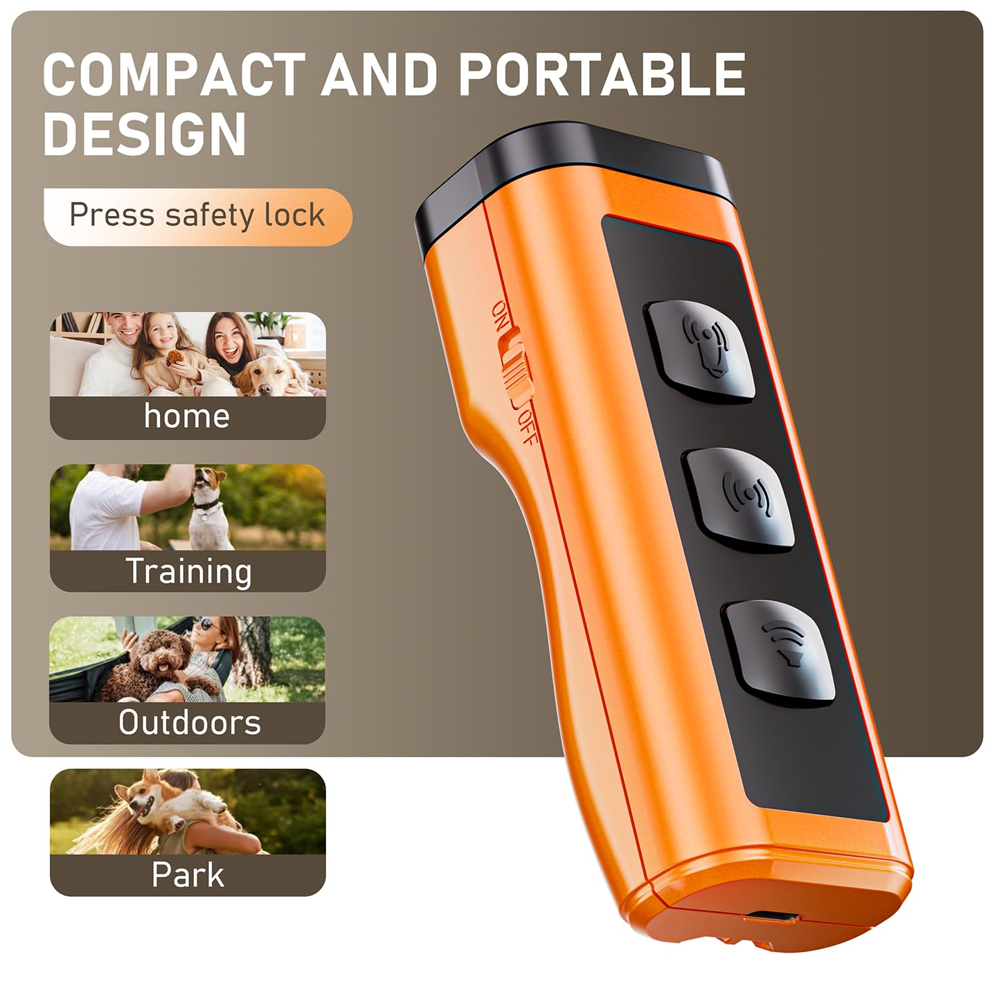 2 Pack Dog Bark Deterrent Devices, Rechargeable Anti-Barking Device For Dogs, 50Ft Long-Range Ultrasonic, Correct Your Dog'S Bad