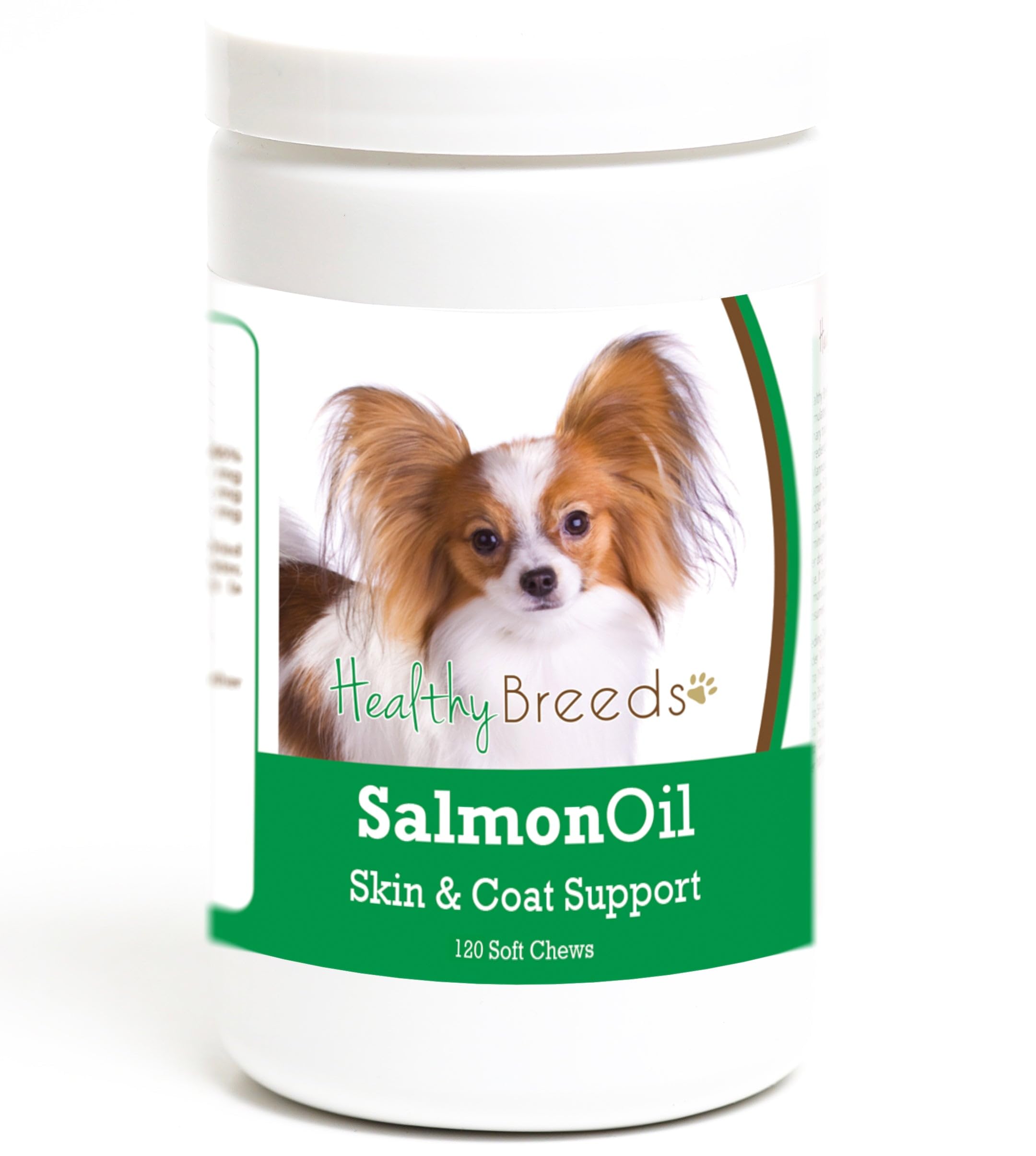Healthy Breeds Papillon Salmon Oil Soft Chews 120 Count