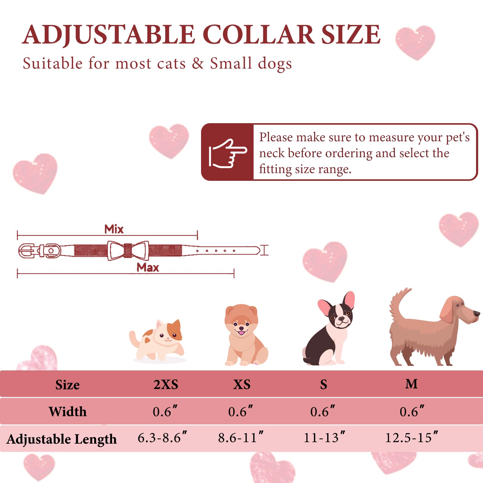 Black Bling Dog Collars For Small Dogs, 2-Pack Rhinestone Dog Collar Soft Suede Glitter Diamond Jewelry Crystal Girl Puppy Colla