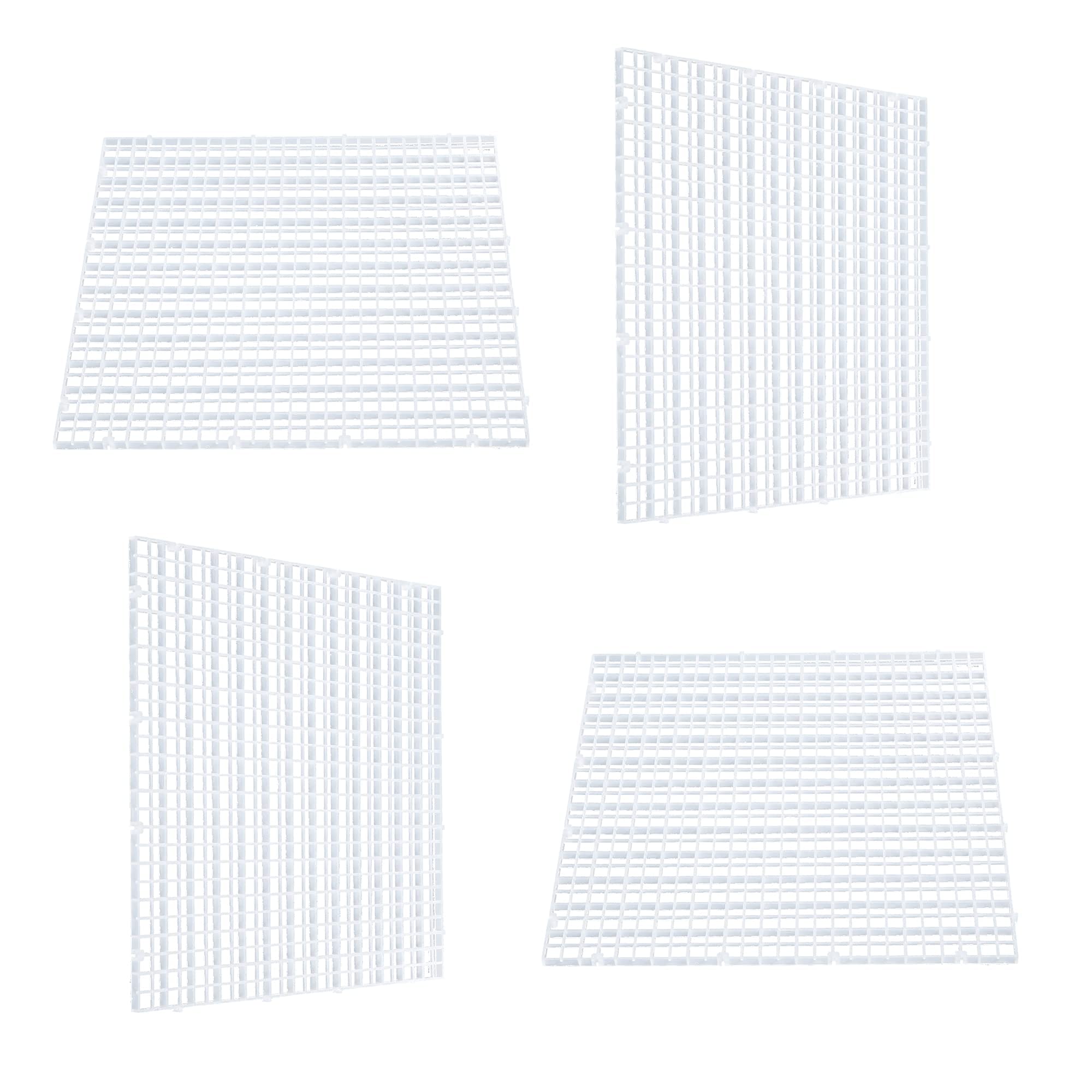 Aquarium Fish Tank Bottom Isolation, Grid Divider Tray Egg 4 Pcs (L 4Pcs)