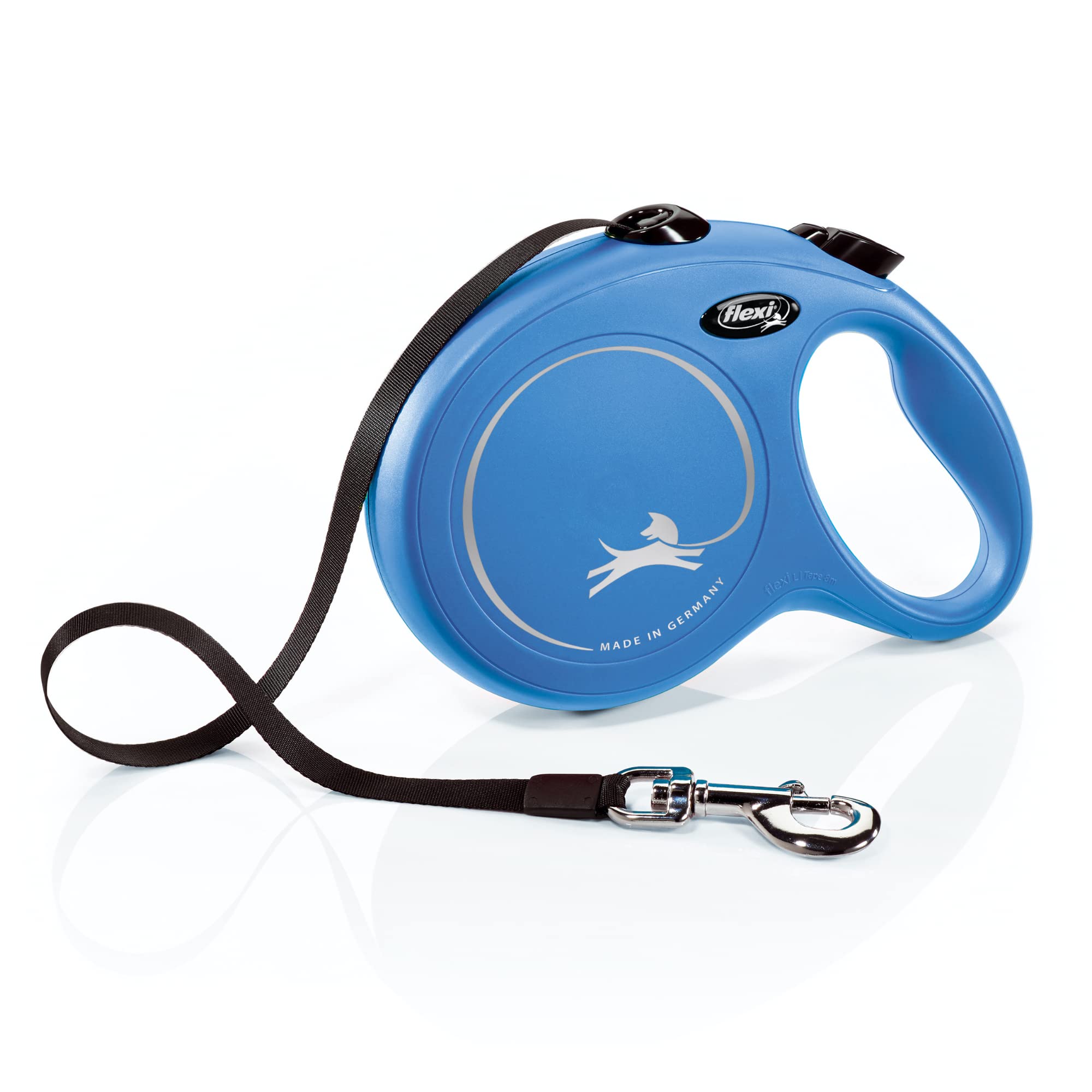 Flexi Cl30T8.250.Bl New Classic Tape Retractable Leash, Blue, Large/26'