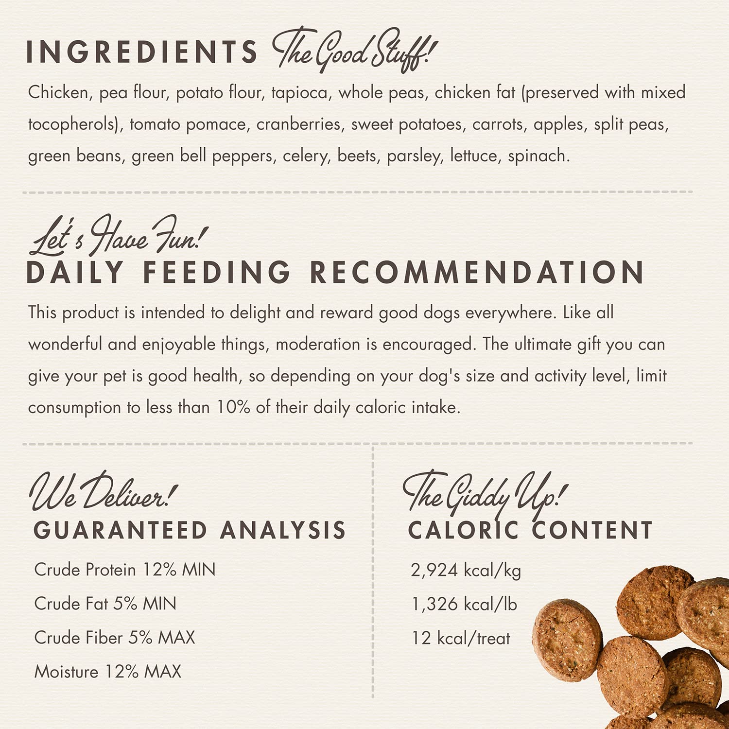 Fromm Four-Star Chicken with Carrots & Peas Grain-Free Dog Treats, 8oz (226g)