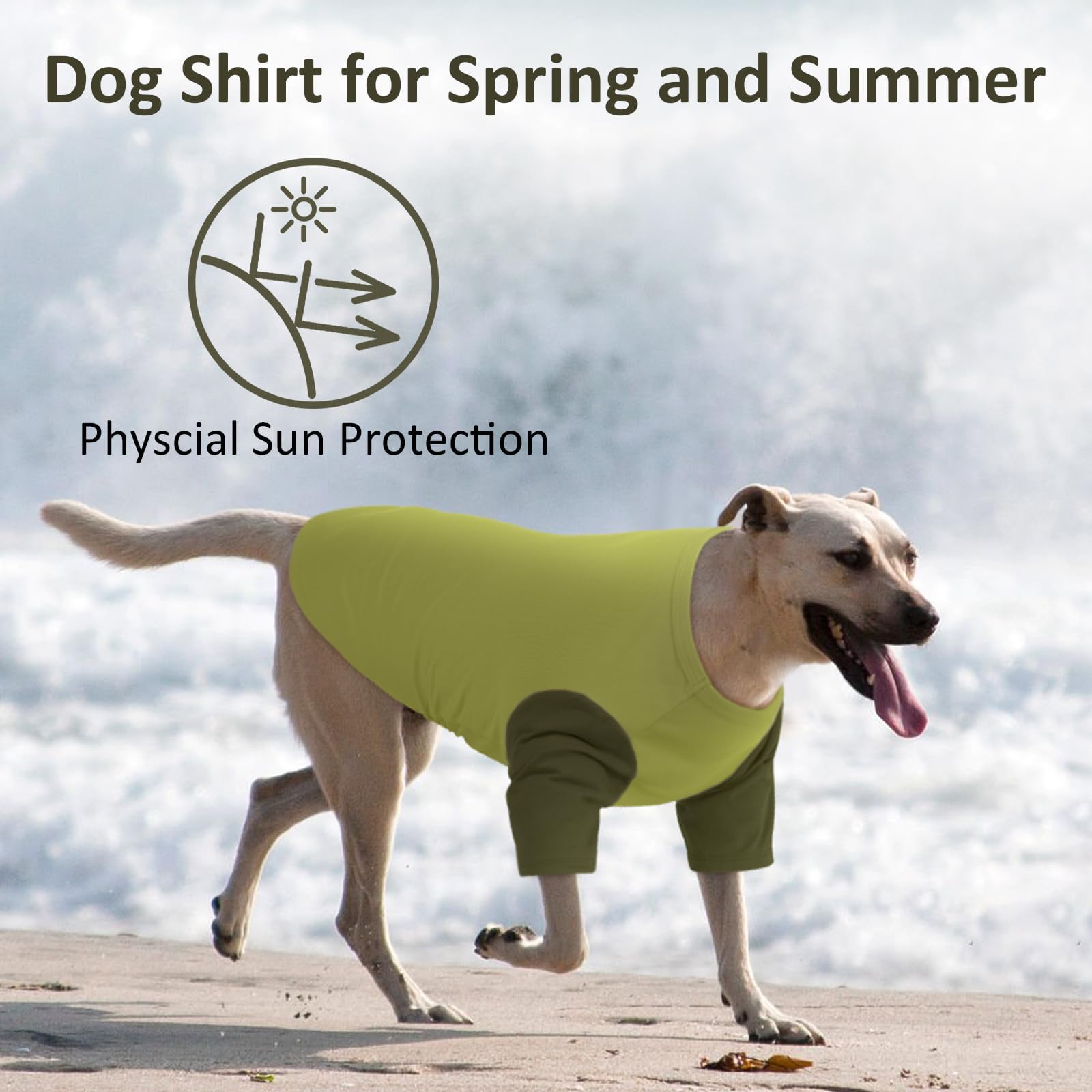 Ikipuko 2 Pack Shirts For Large Dogs 4Xl - Lightweight Breathable Dog Clothes, Prevent Overheating Summer Cool Tees For Doberman