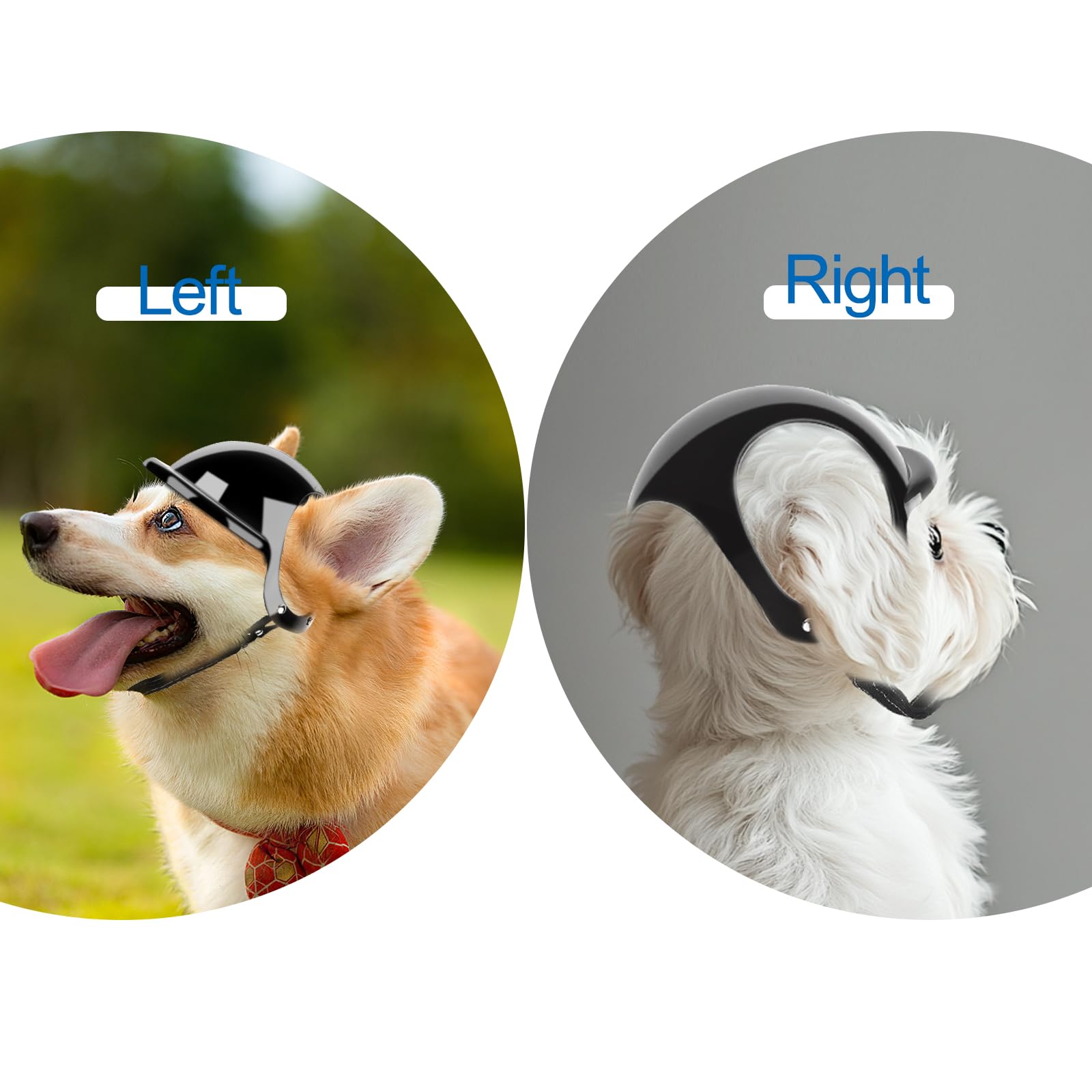 Petmolico Safety Helmets For Dogs, Dog Helmet With Ear Holes & Adjustable Strap, Dog Helmet For Small Dog For Outdoor Driving/Ri