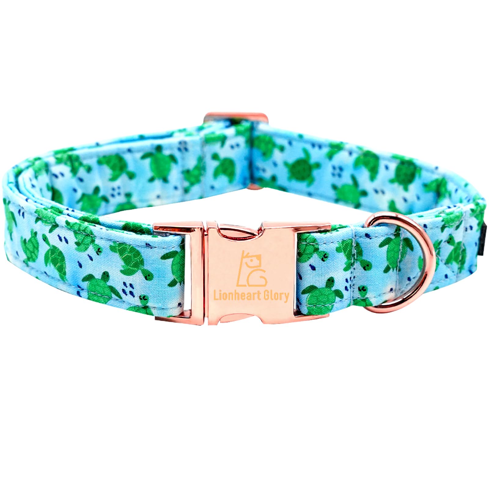Lionheart Glory Cute Blue Dog Collar - Soft, Durable & Adjustable For Small Dogs - Spring/Summer Pet Gift