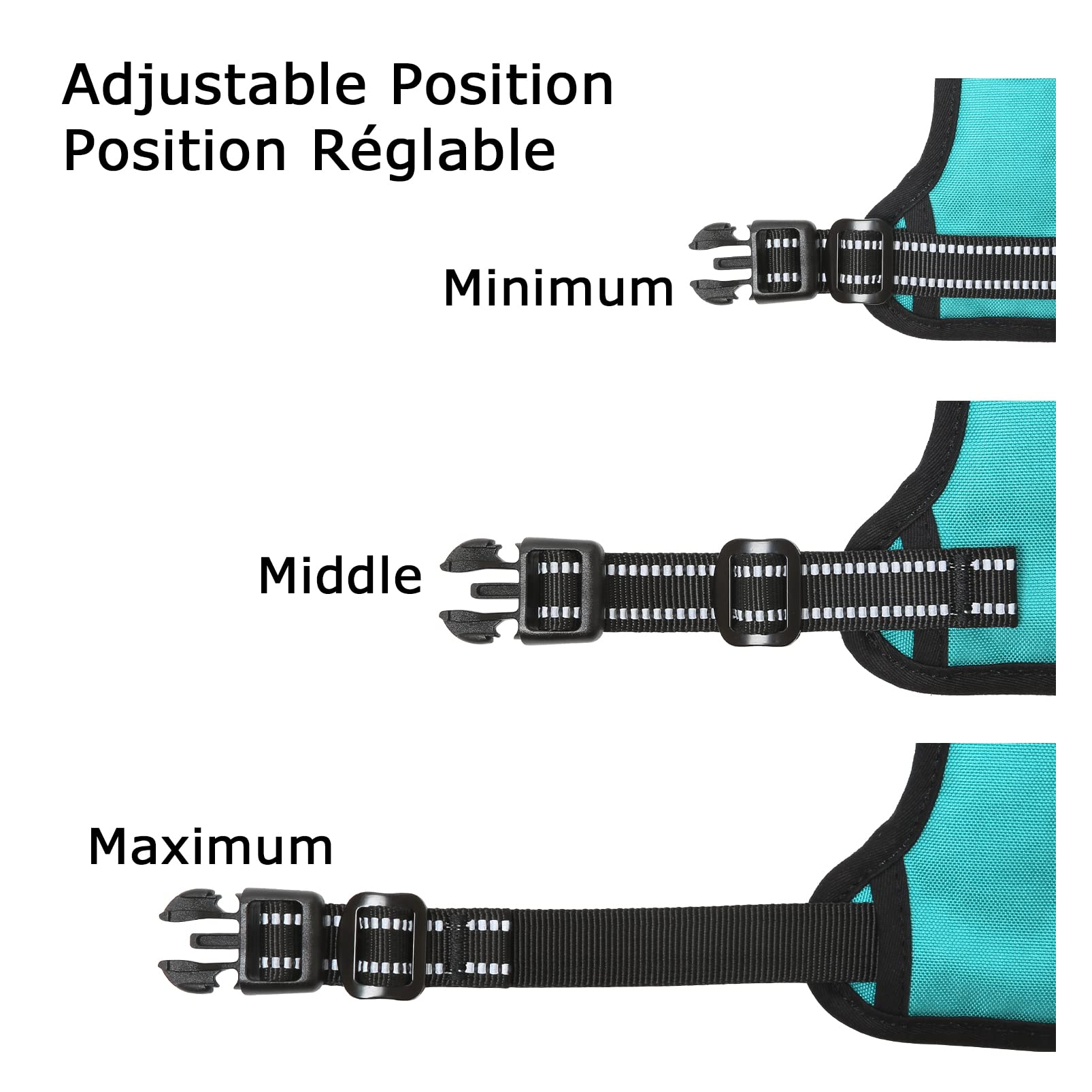 Heele Dog Harness, No Pull Adjustable Padded Reflective Harness For Small Medium Large Dogs With Handle For Walking Training,Tur