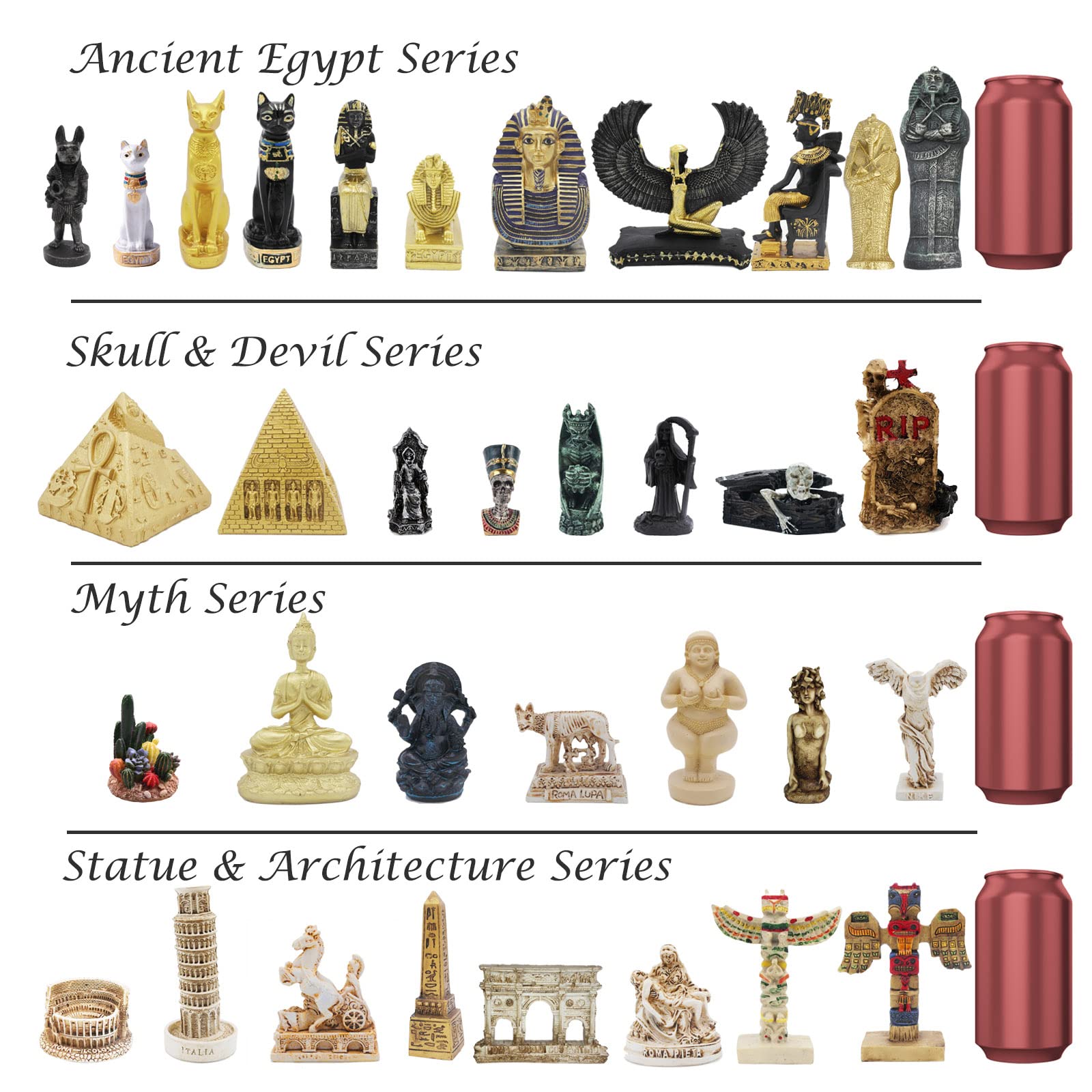 Kocris Casa Aquarium Ancient Egypt Fish Tank Decorations Cat Goddess Bastet Reptile Turtle Lizard Spider Tanks Terrarium Egyptian Temple Décor Ornament Pet Gold