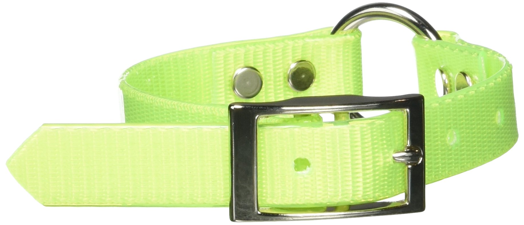 Omnipet Sunglo Ring-In-Center Dog Collar, 3/4' Wide, Yellow, Fits 9'- 12.5' Neck Sizes, Vibrant Colors & Tough Construction F