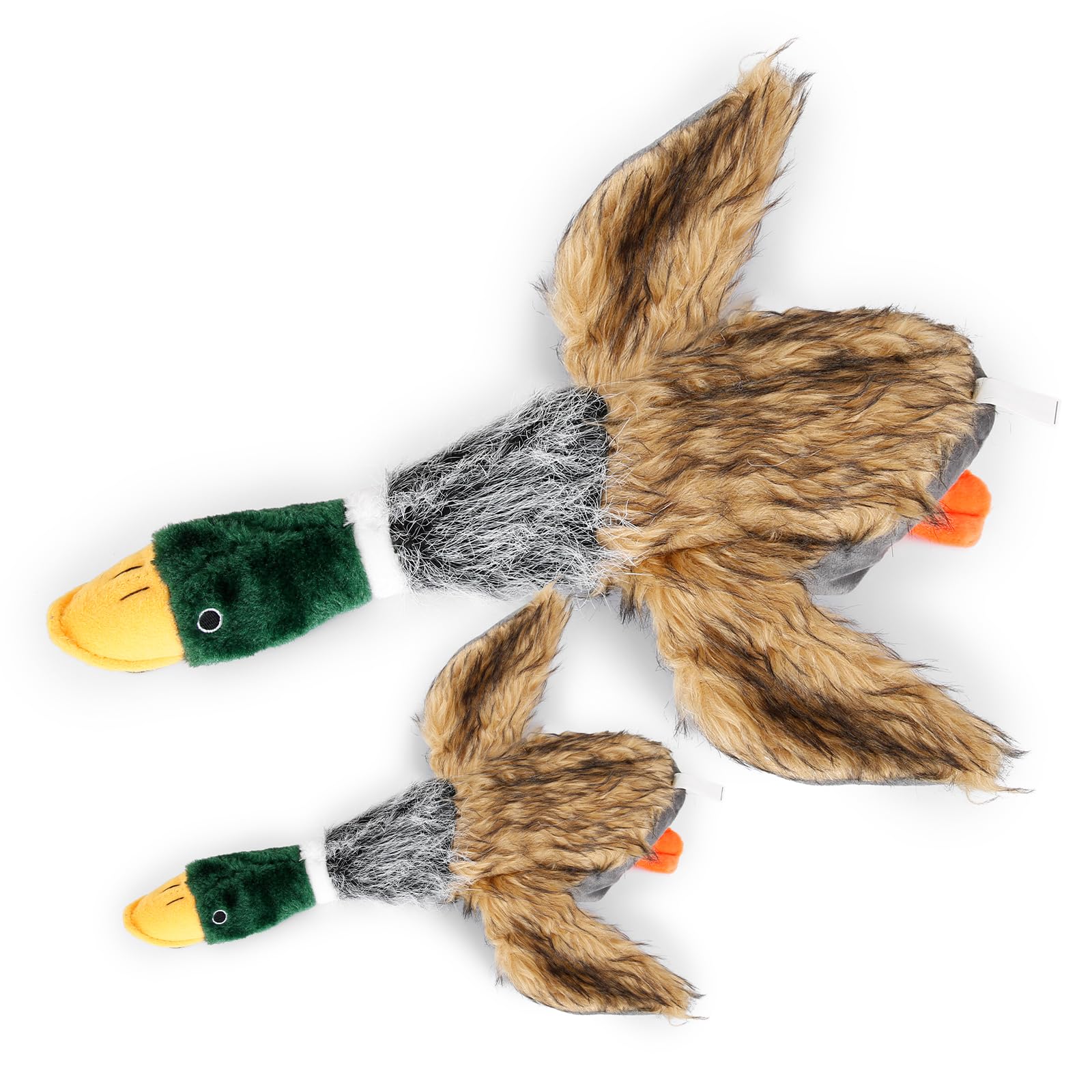 Wangstar Squeaky Dog Toy For Puppy Dogs Toys To Keep Them Busy Mallard Duck Stuffed Dog Toys For Medium Small Dogs, 9' Wild Duck