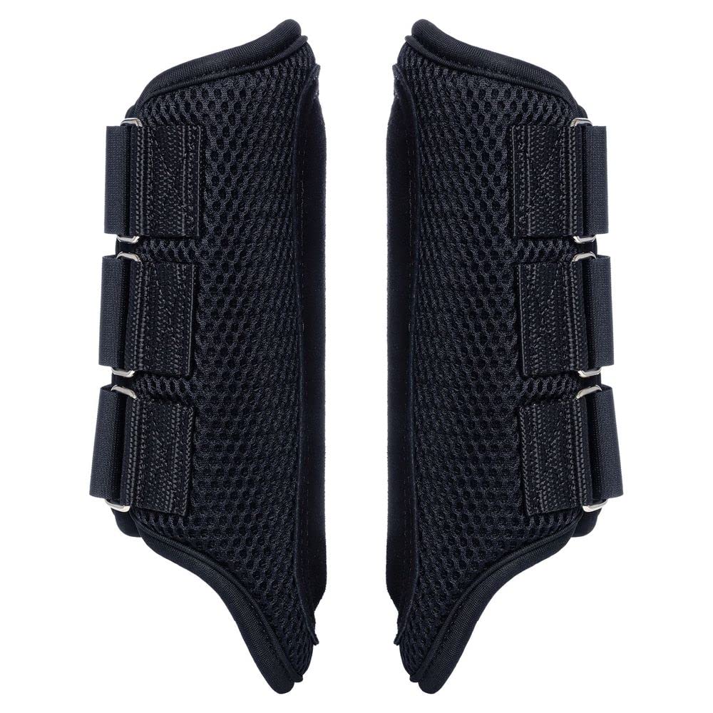 Dura-Tech Air-Mesh Horse Splint Boots | Size Small | Color Black | Breathable Comfort | Cannon Bone Protection | Ideal for Train