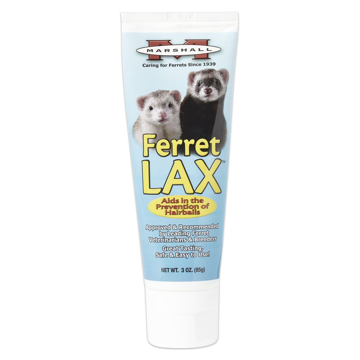 Marshall Pet Products Ferret Lax Hairball Remedy - 3 Ounce Formula For Ferrets, Helps Prevent Hairballs And Obstructions, Easy-To-Use Paste For Digestive Support