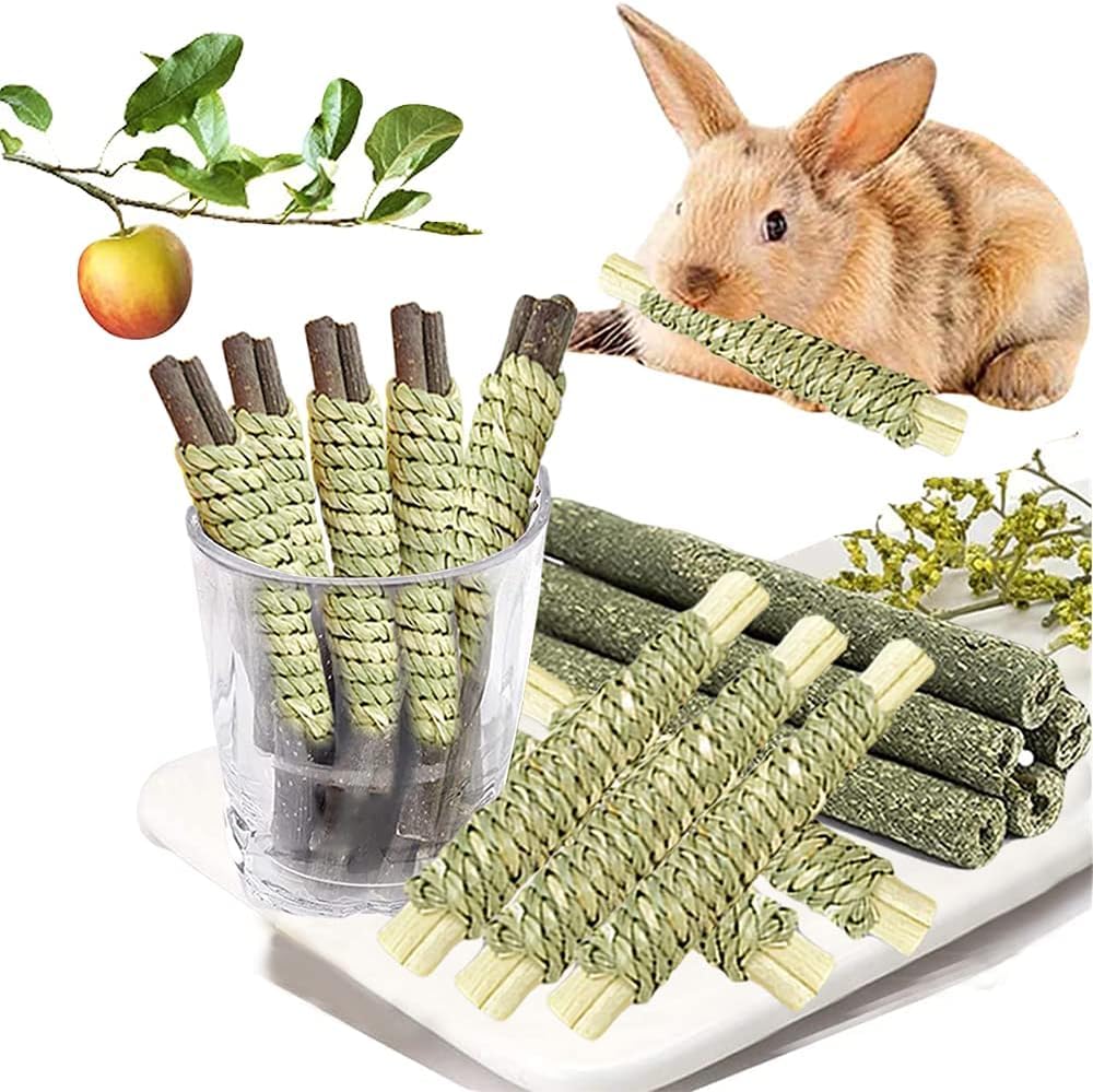 Dbeans Flourithing Rabbit Toys 30Pcs 3 Flavours For Teeth Grinding - Chew Toys For Hamsters, Guinea Pigs, Chinchillas
