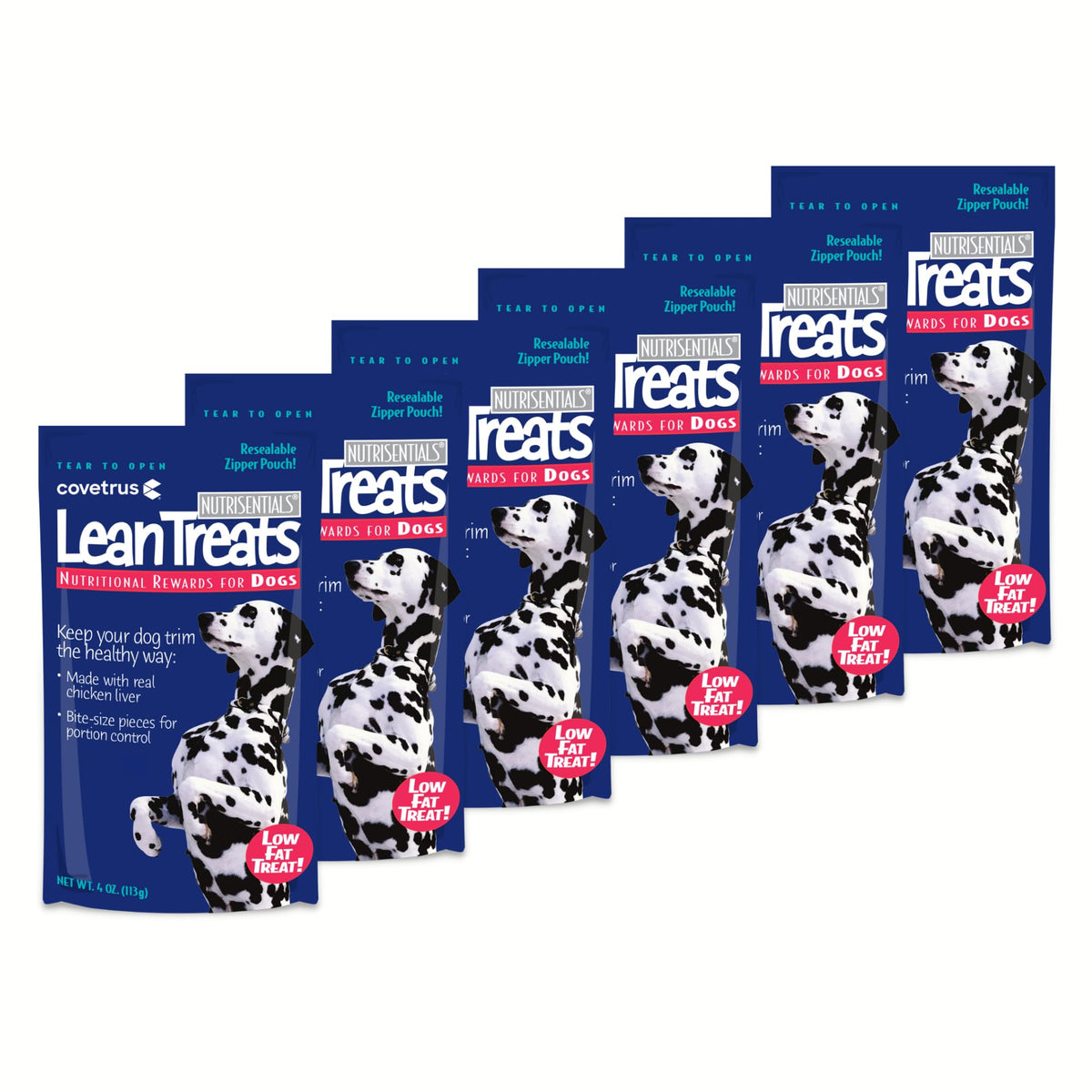 Covetrus Nutrisential Lean Treats For Dogs - Soft Dog Treats For Small & Medium Dogs - Nutritional Low Fat Bite Size K9 Treats -
