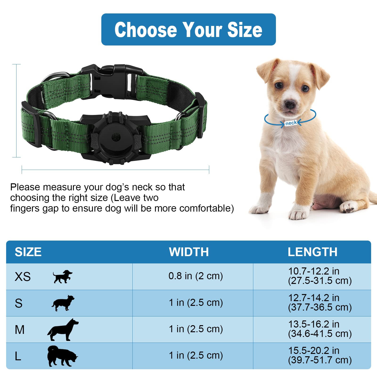 Dog Collar, Reflective Dog Collar -Like New
