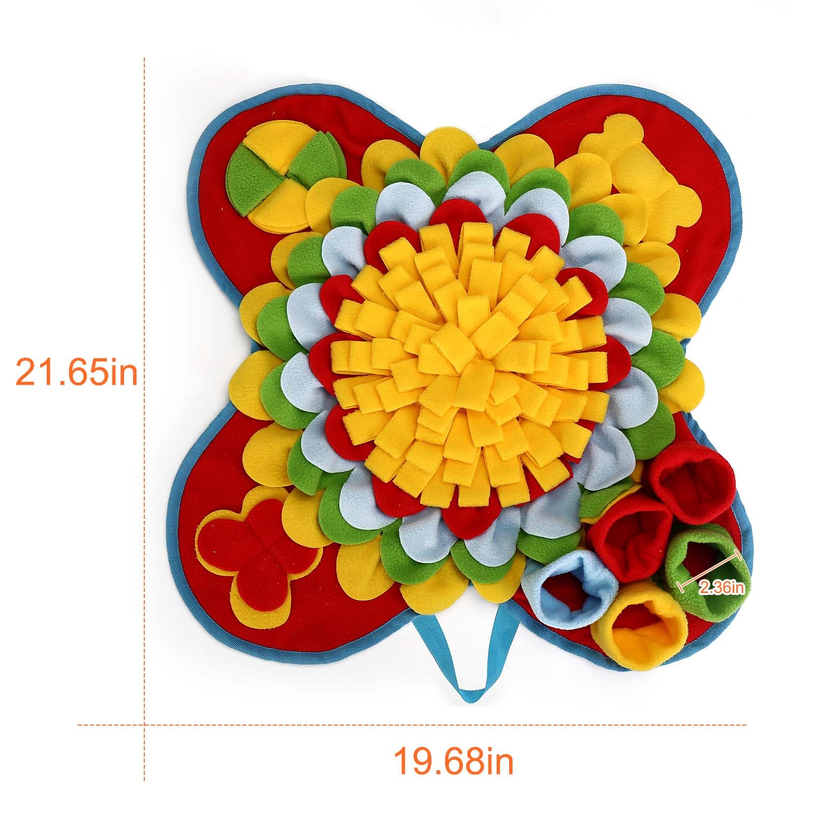 Yummy Sam Snuffle Mat for Small and Medium Dogs, 2 in 1 Portable Interactive Nose Smell Training Sniffing Pad with Puzzle Toys f