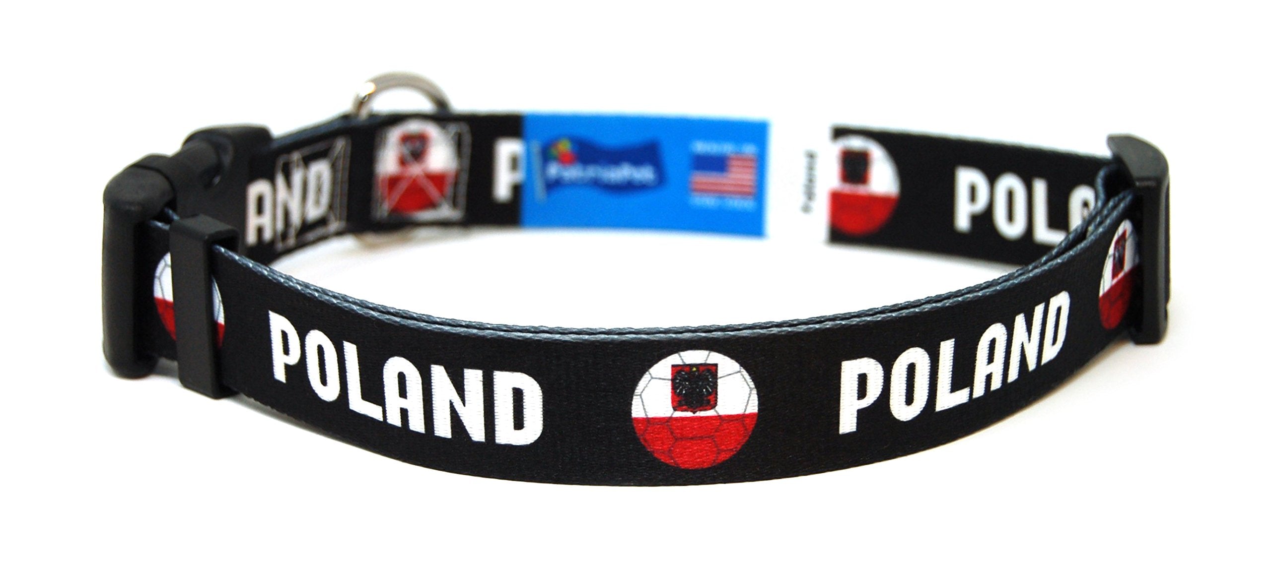 Dog Collar With Poland Soccer Design | Great For National Holidays, Special Events, Festivals, Independence Days And Every Day S
