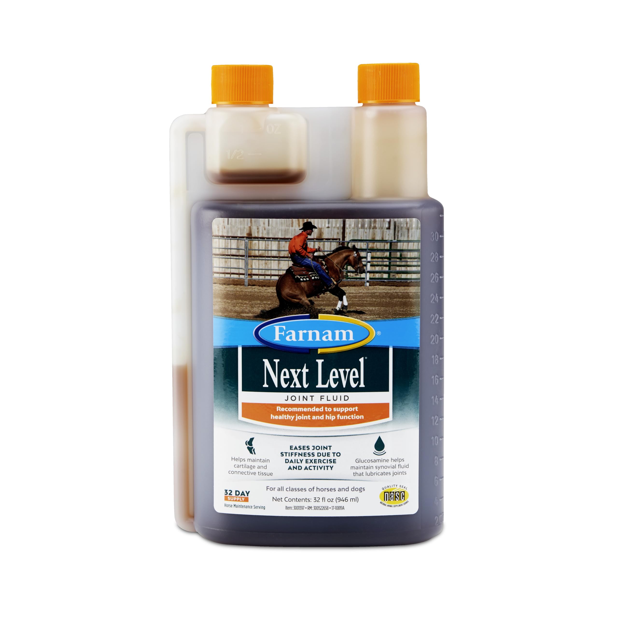 Farnam Next Level Horse Joint Supplement for Horses & Dogs, Helps Maintain Connective Tissue to Ease Joint Stiffness Due to Dail