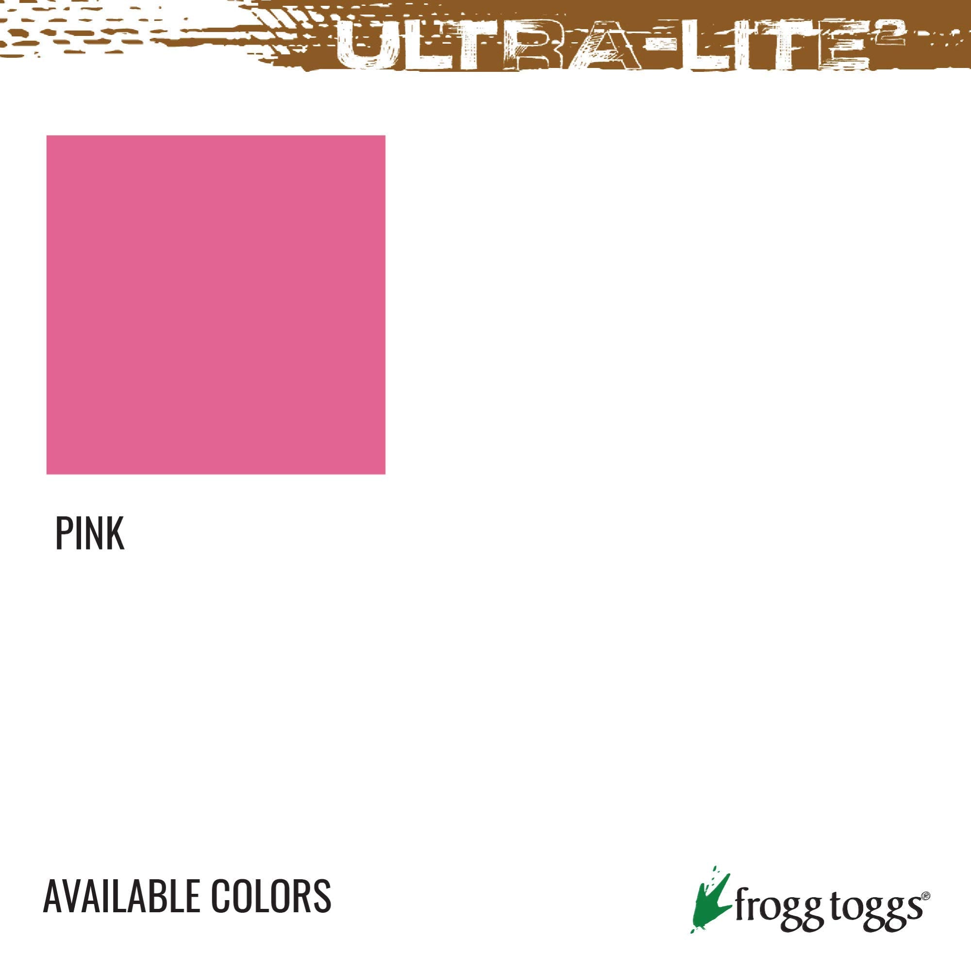 Frogg Toggs Womens Standard Ultra-Lite2 Waterproof Breathable Rain Jacket, Pink, Medium