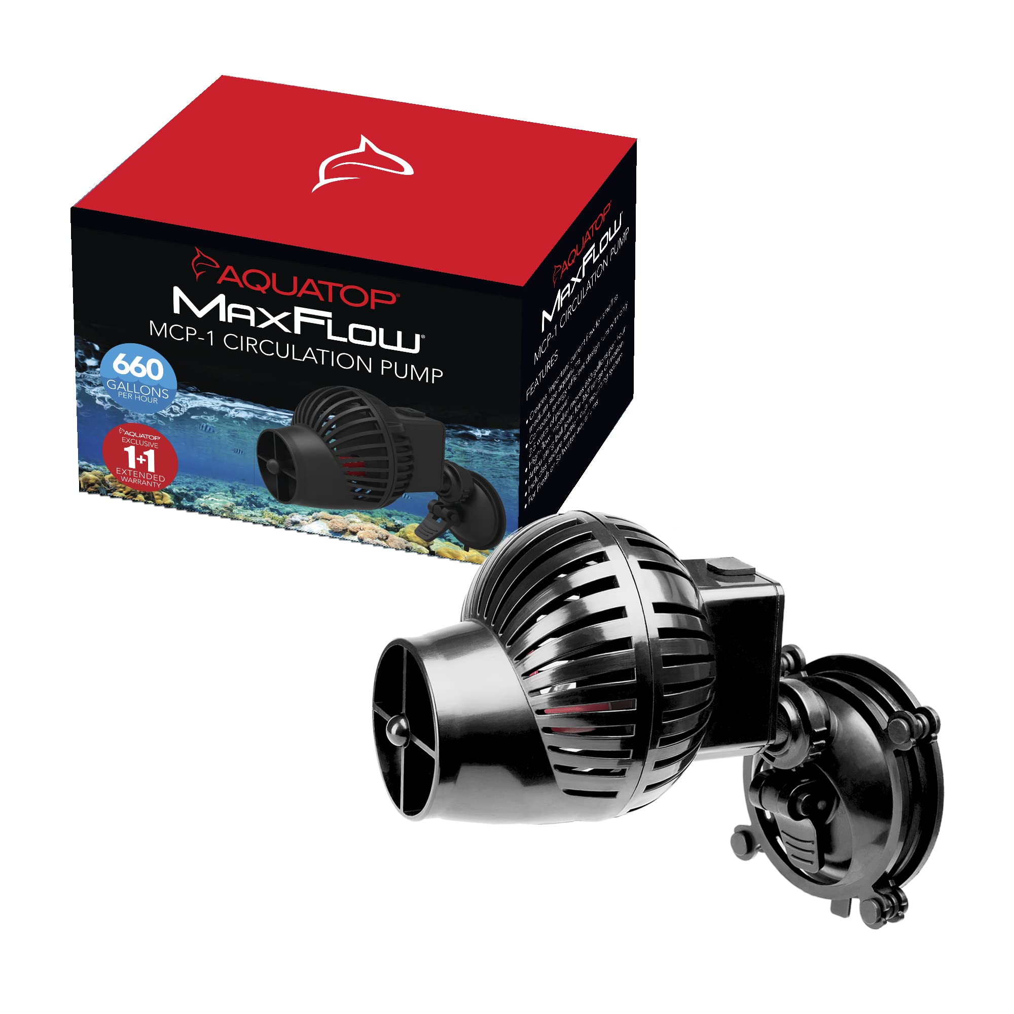 Aquatop Maxflow Aquarium Circulation Pump 660Gph For Fish Tanks 25 To 50 Gallons, Mcp-1