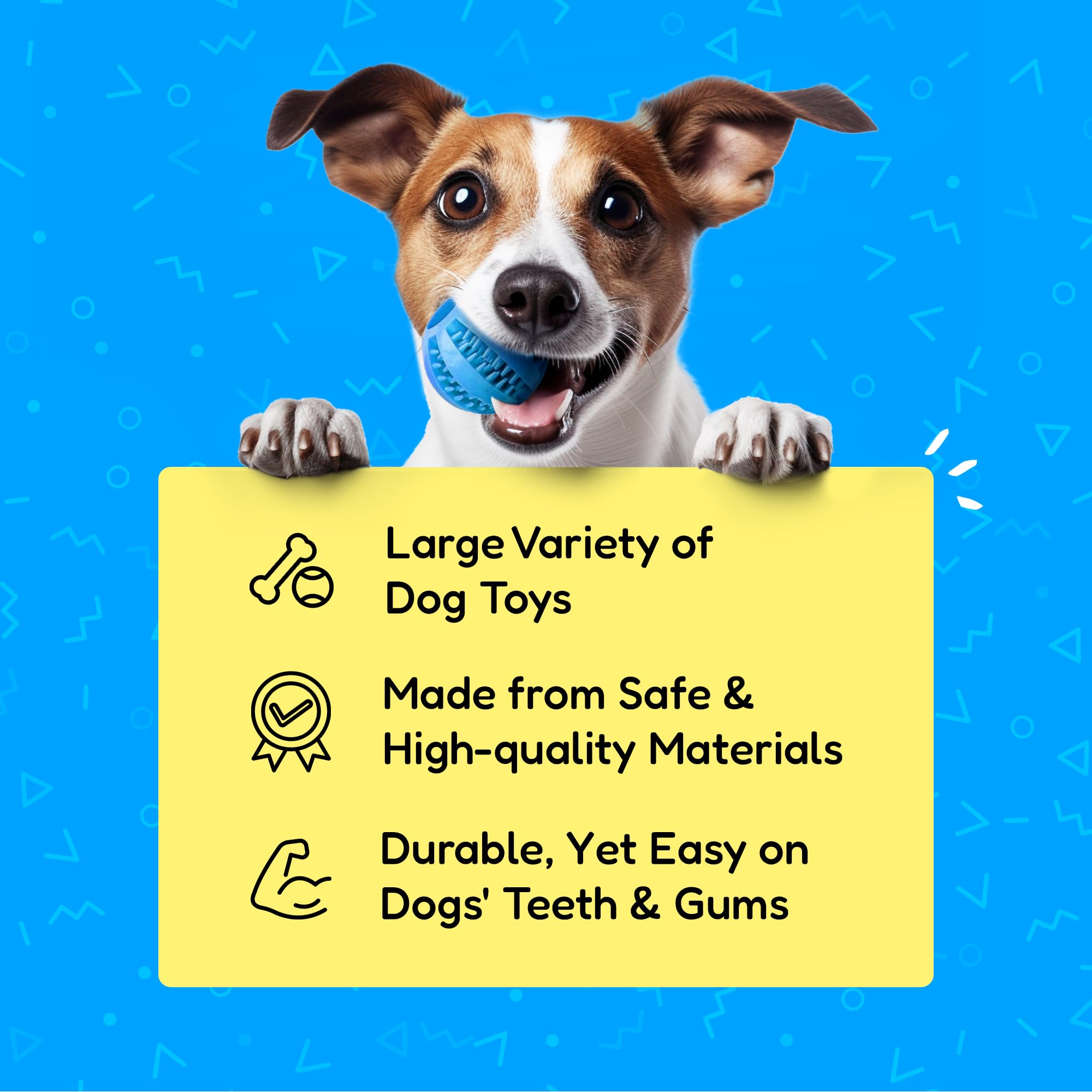 Pacific Pups Products 18 Piece Dog Toy Pack - Dog Chew Toys, Puppy Toys & Outdoor Dog Toys - Dog Toys To Keep Them Busy - Supports Non-Profit Dog Rescue - 18 Toys For Dogs