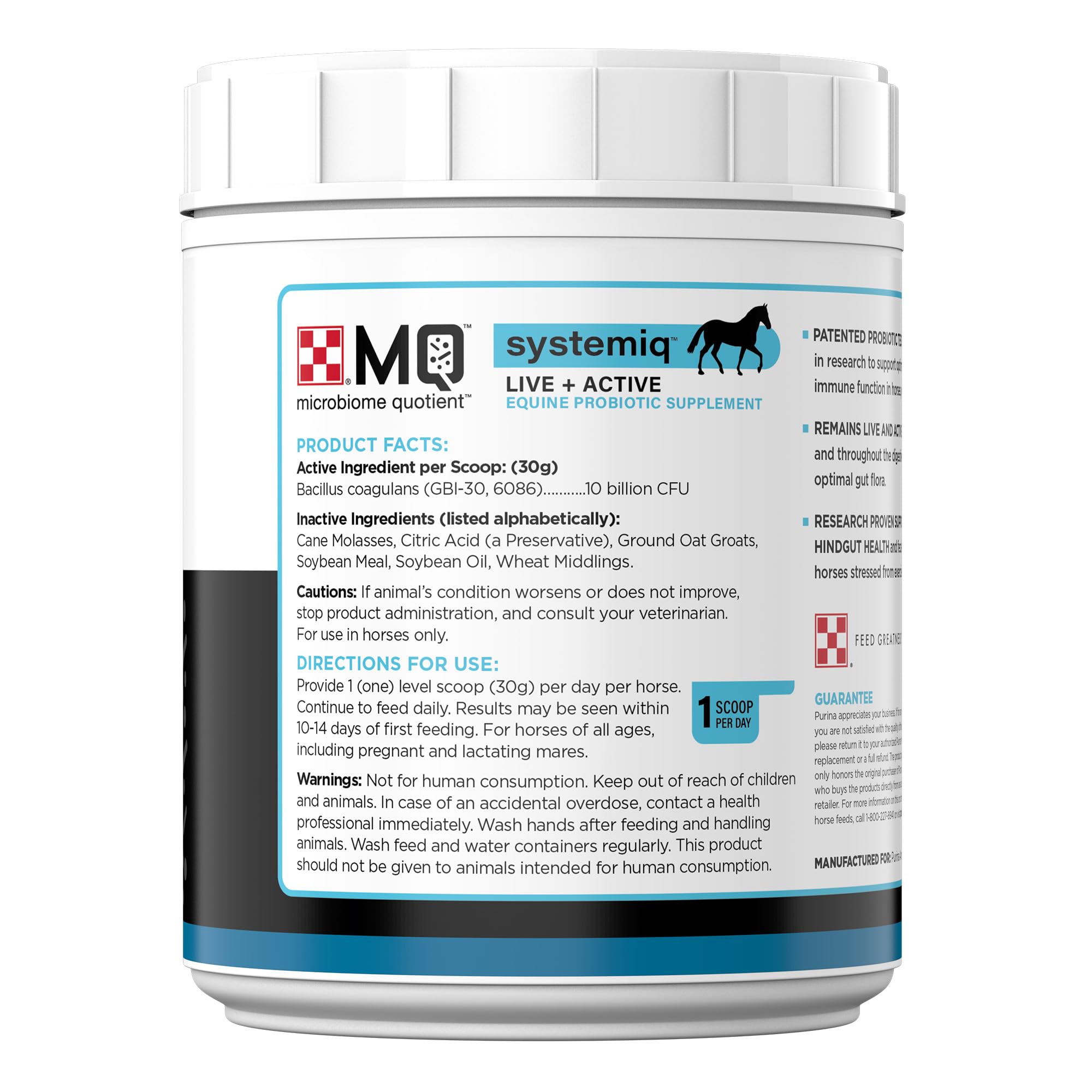 Purina Systemiq Probiotic Horse Supplement | 2 Pounds (2 LB)