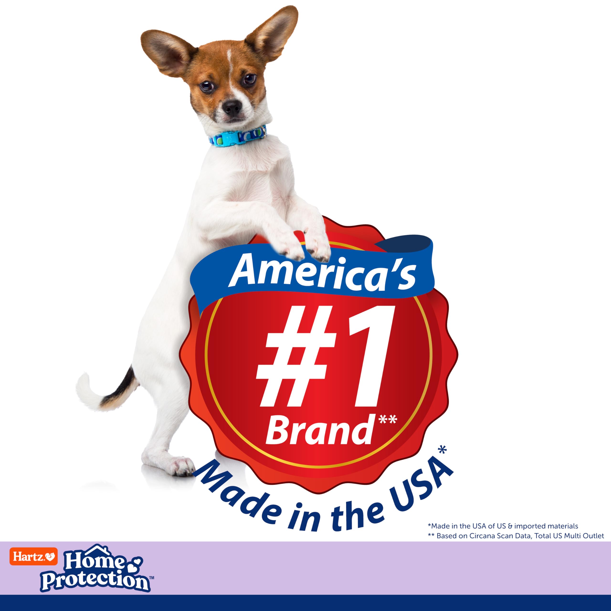 Hartz Home Protection Lavender Scented Dog Pads, 50 Count, Super Absorbent & Won'T Leak, Odor Eliminating