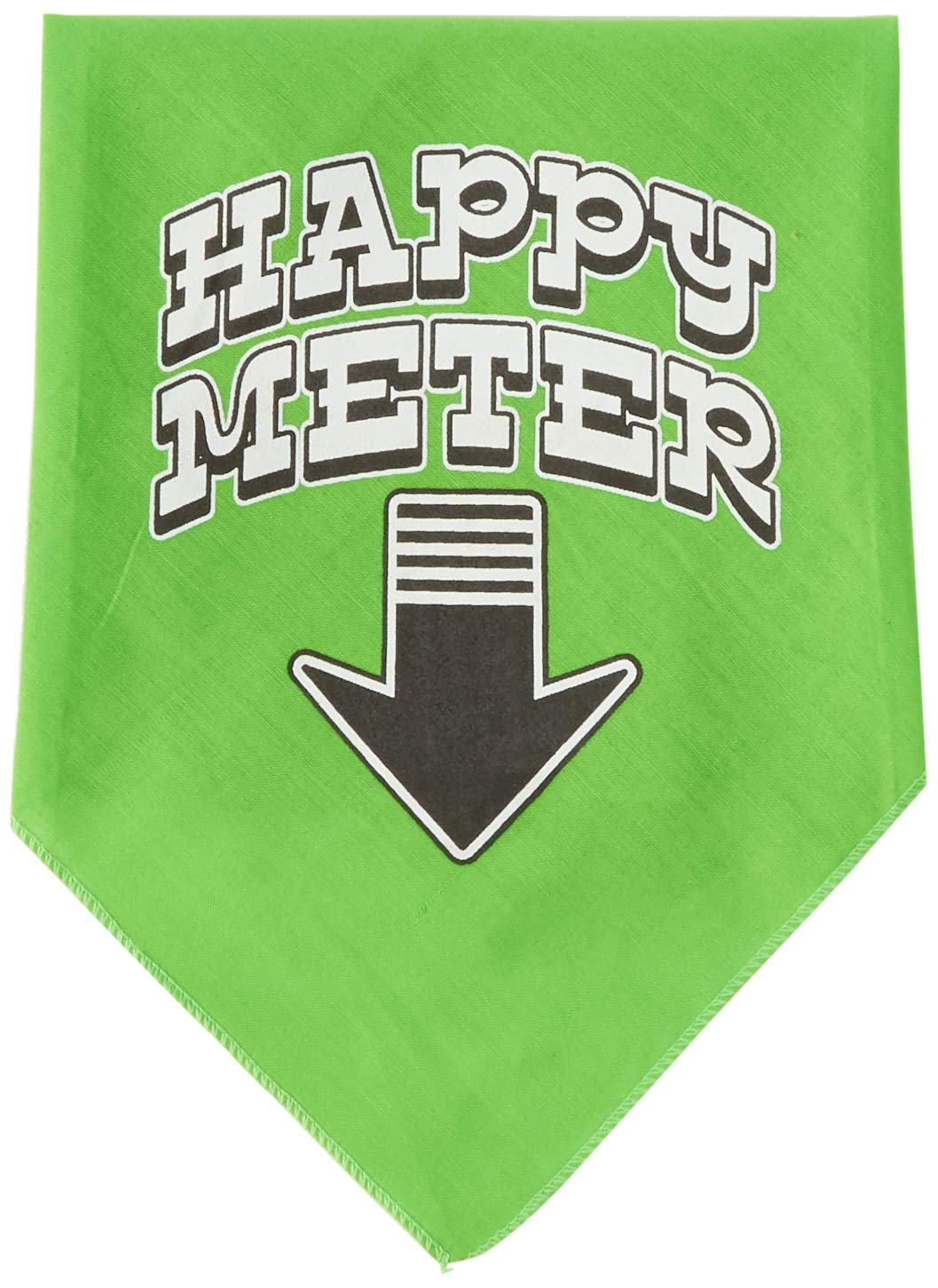 Mirage Pet Products Happy Meter Screen Print Bandana for Pets, Large, Lime Green