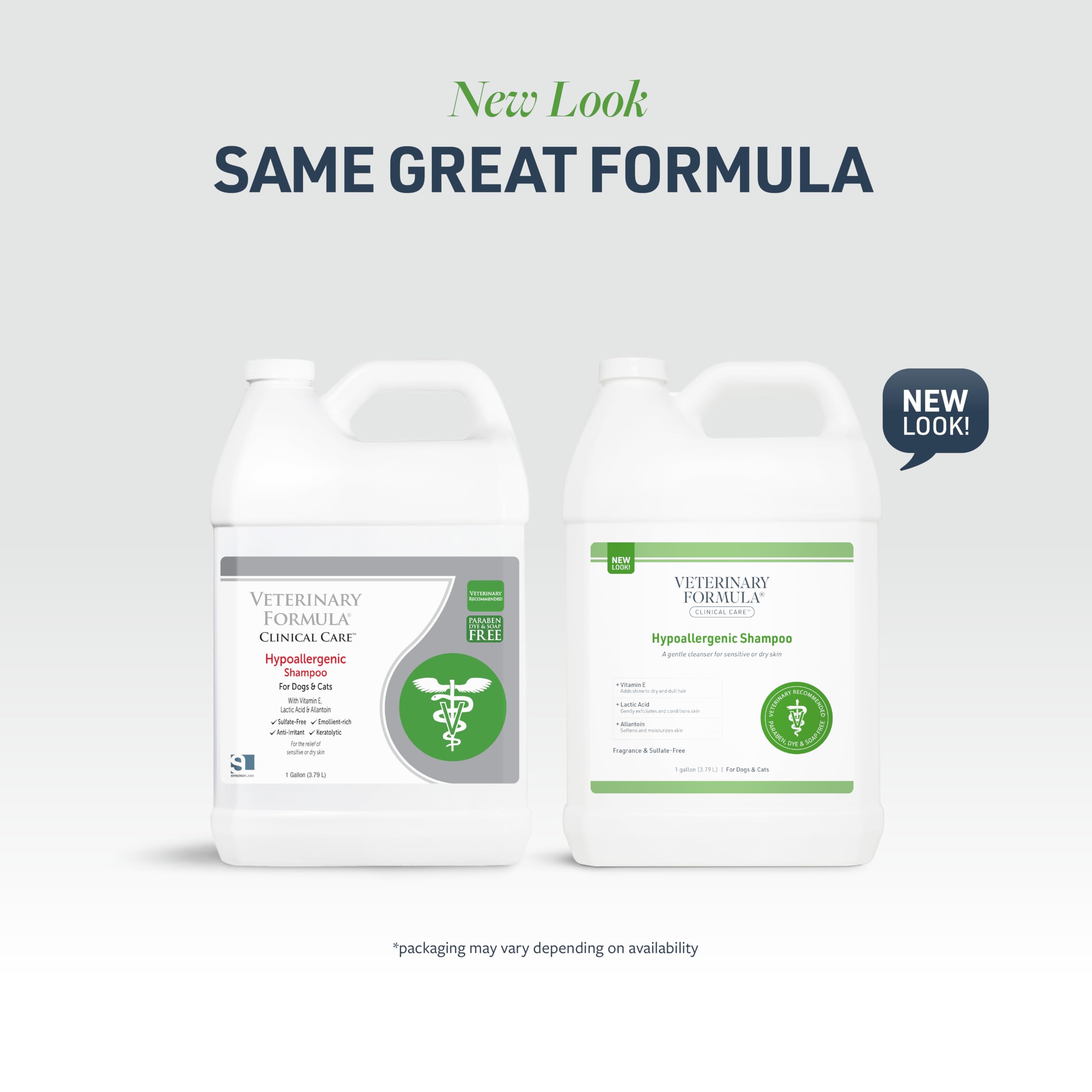 Veterinary Formula Clinical Care Hypoallergenic Shampoo For Dogs And Cats, 128 Oz - No Harsh Ingredients - Fragrance-Free Pet Sh