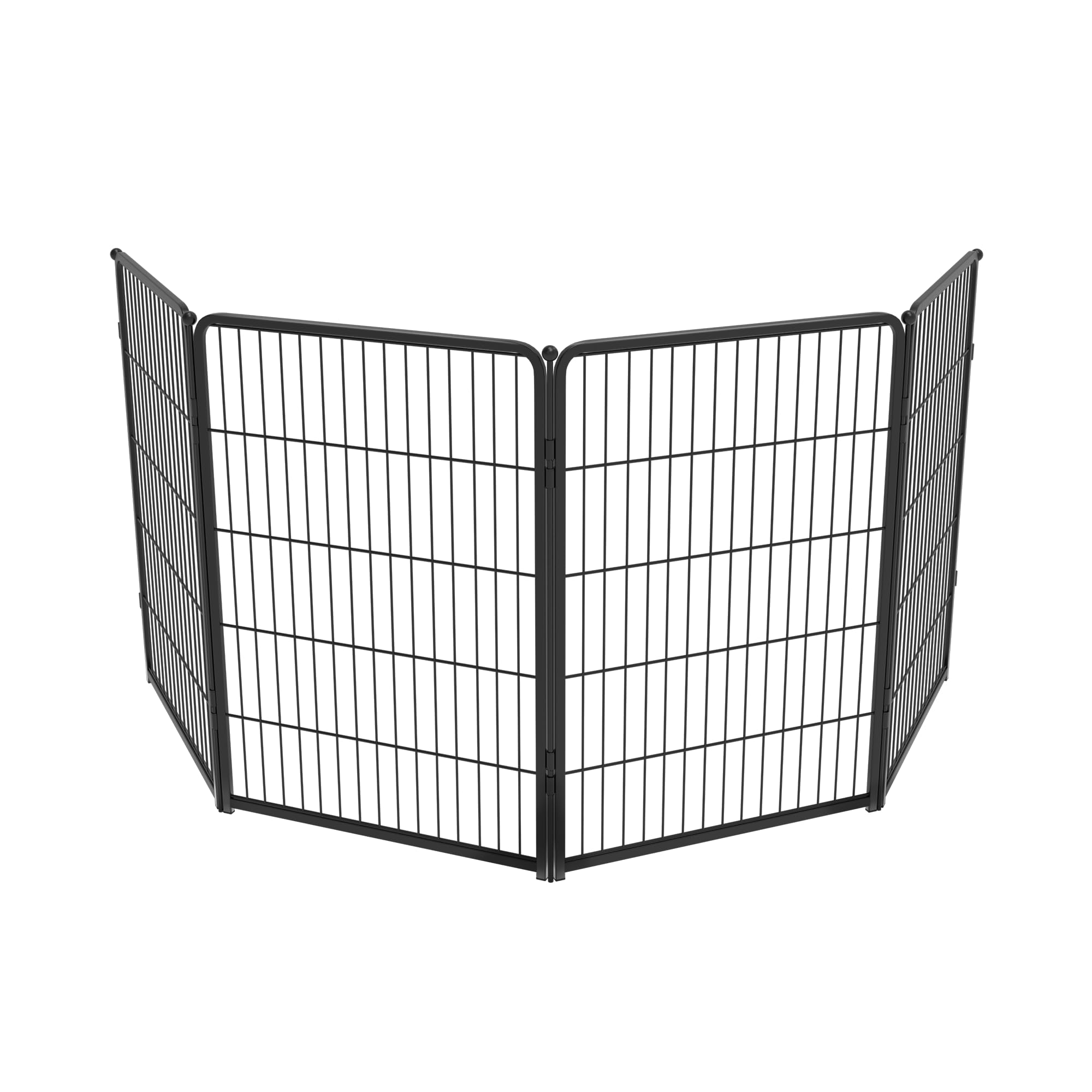Fxw Homeplus Indoor Dog Playpen - Stress-Free And Safe Play, 40 Inch 4 Panels For Medium And Large Dogs, Black?Patented