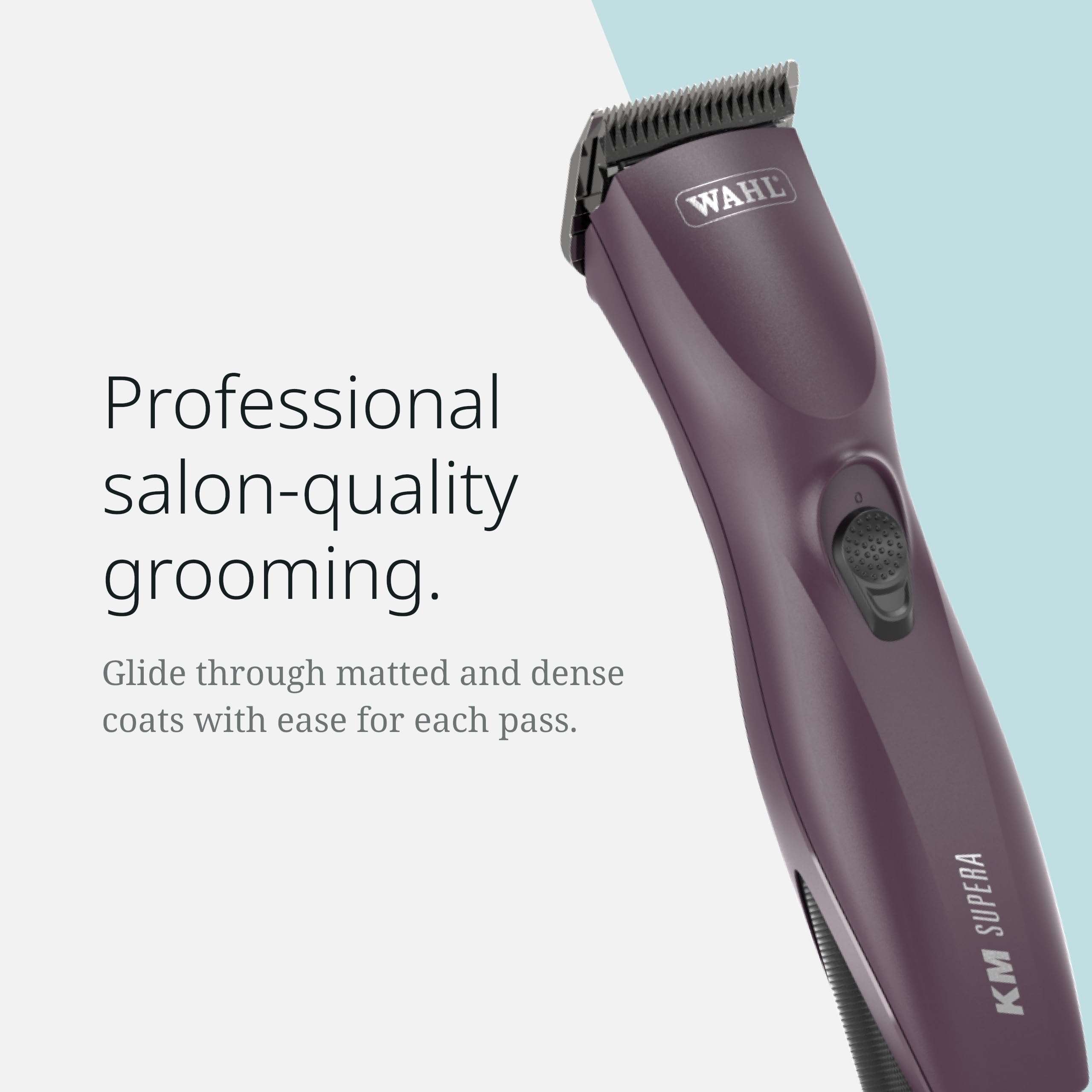 Wahl Pro Animal Km Supera Cordless Pet Clipper - Pet Clipper For Cat & Dog Grooming - Battery Powered Cordless Clipper - Feature