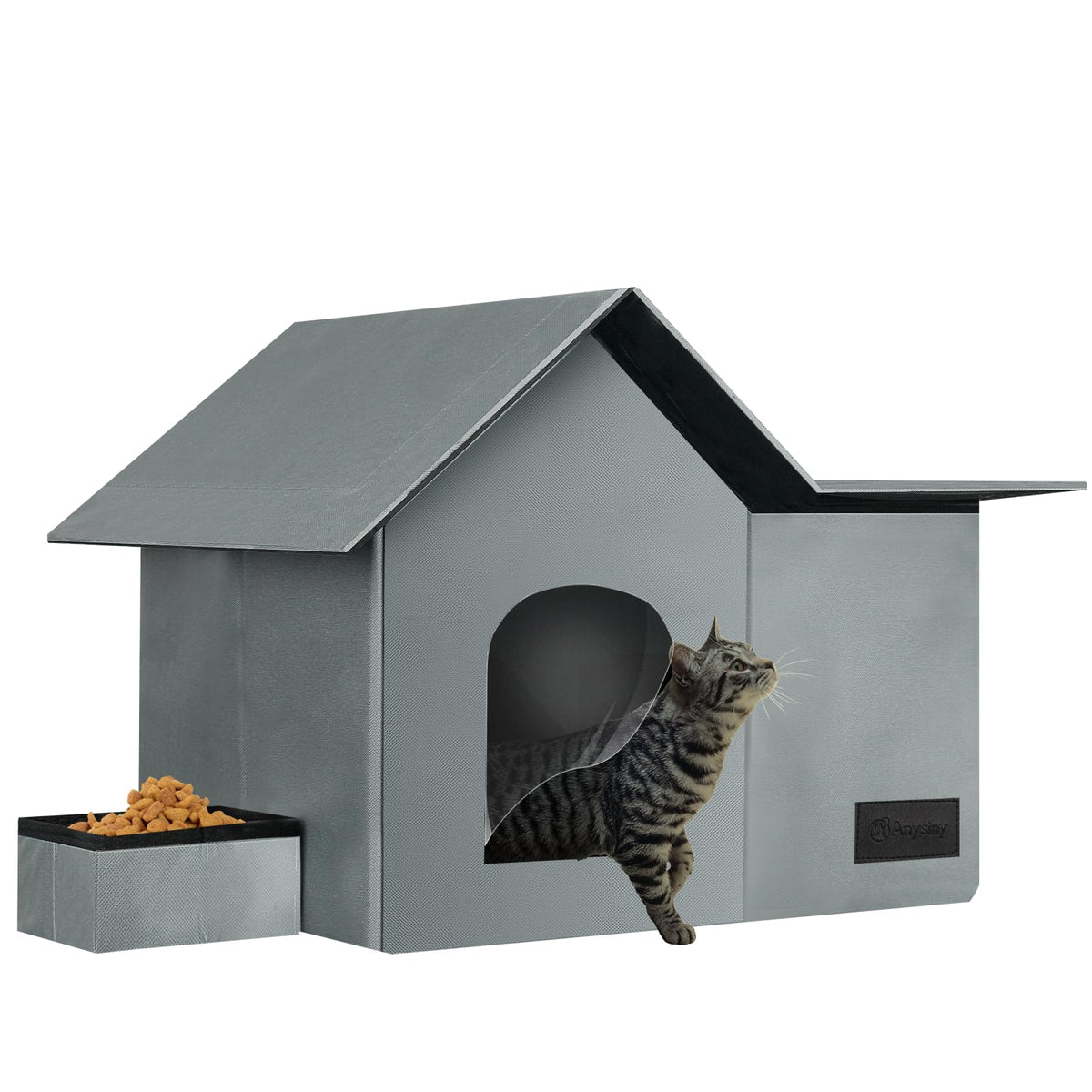 Cat Houses For Outdoor Cats-Large Weatherproof Cat Bed For Indoor Cats,Collapsible Warm Feral Cat Shelter With Removable Soft Ma