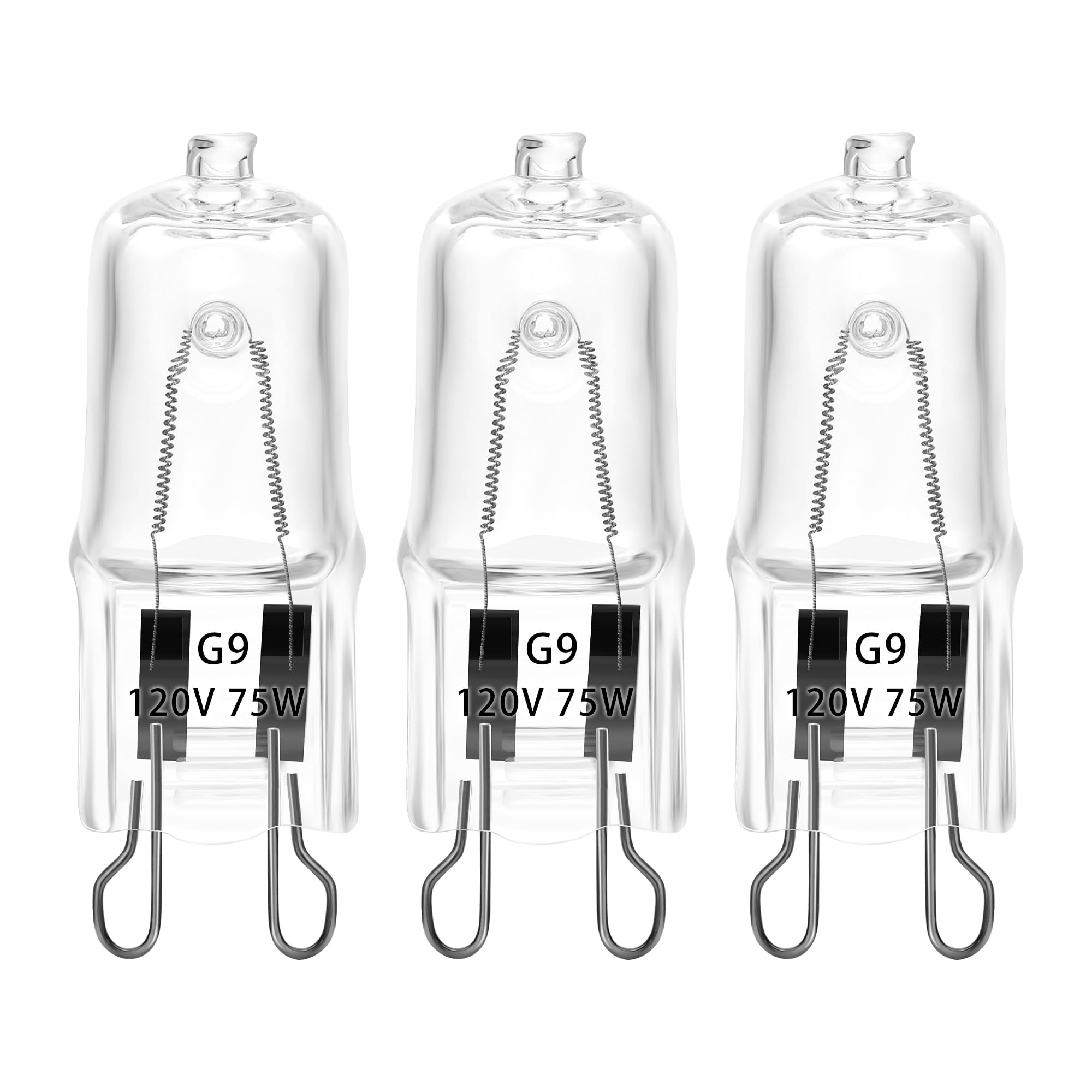 3 Pack UVA UVB Reptile Light Halogen Bulbs Beads Heat Lamp (75 Watt) Clear