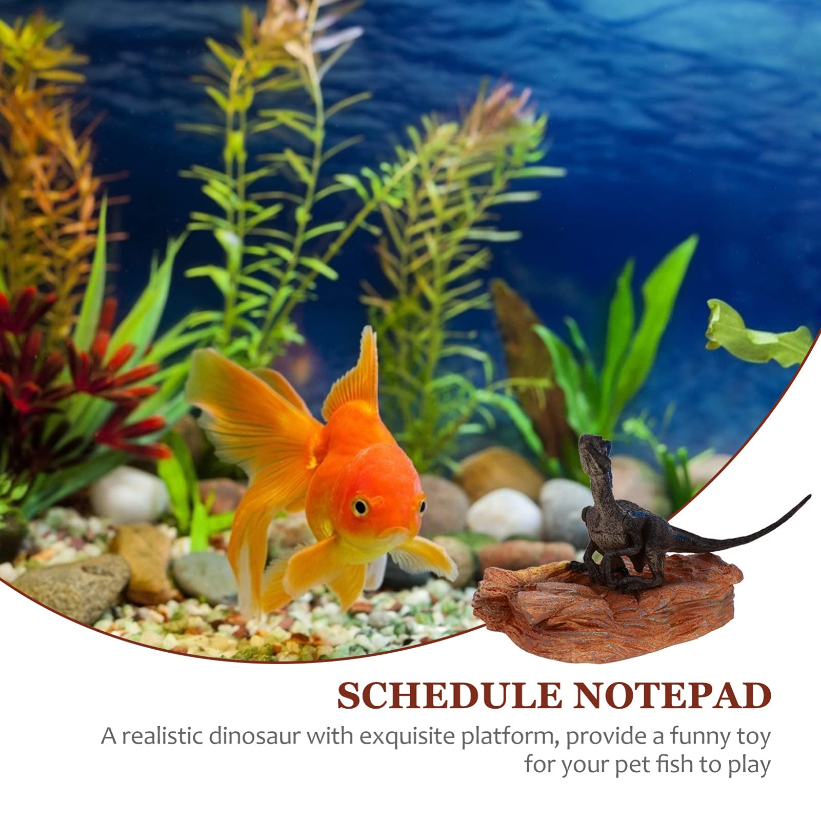 Iplusmile Dinosaur Fish Tank Ornament, Dinosaur Live Action Aquarium Ornament Dinosaur Fish Tank Decorations Fish Tank Accessories For Aquarium Fish Tank Decor