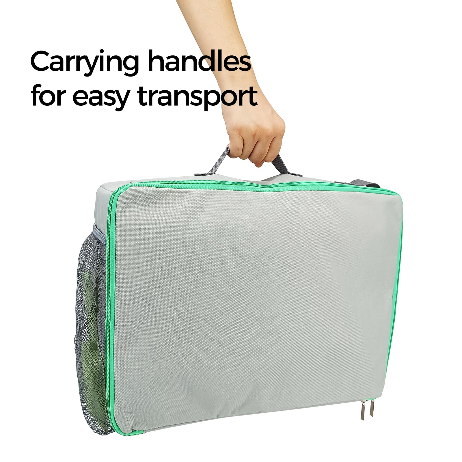 Pangdi Travel Litter Box For Cats, Portable Collapsible With Lid, Leak-Proof, Odor Control, Easy Cleaning, In Hotels, Camping, R