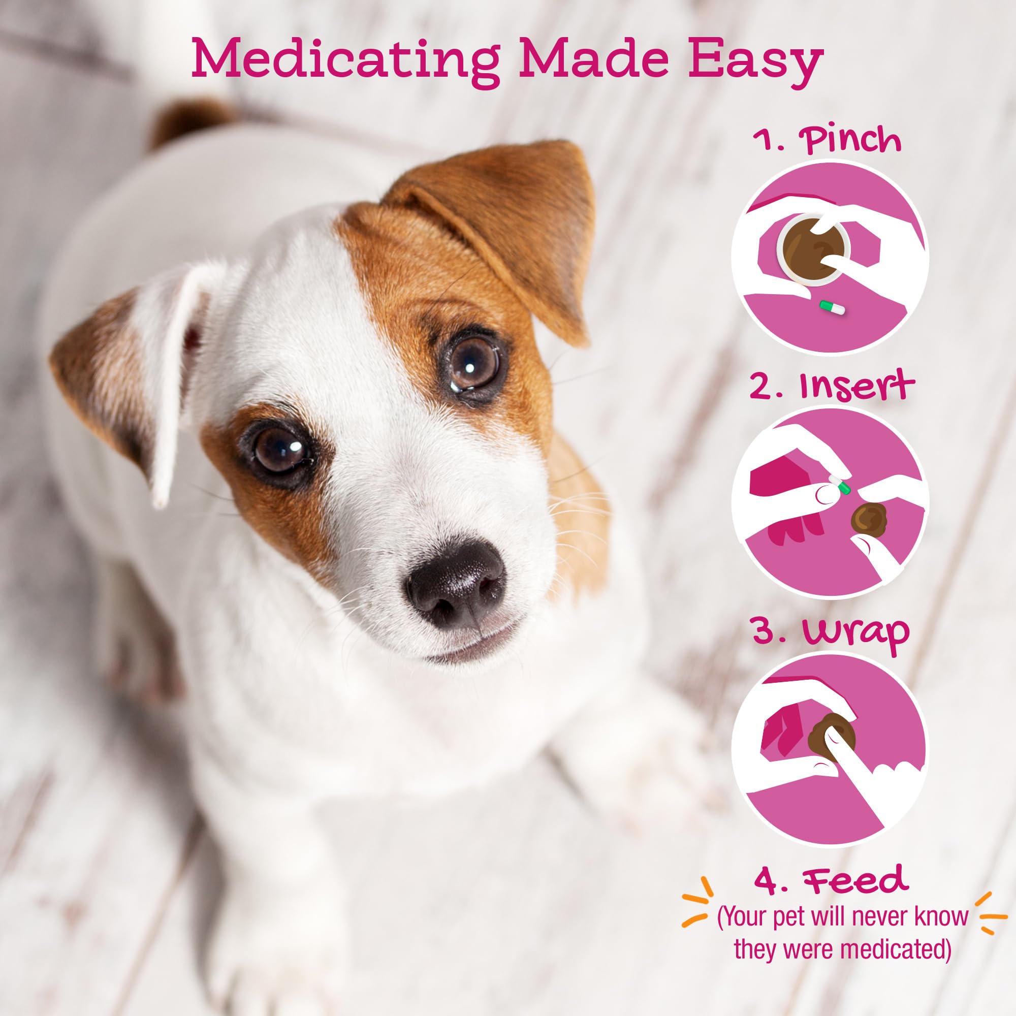 Rileys Pill Wrap for Dogs - Delicious Cheese & Bacon Flavored Pill Paste for Dogs - Wrap Pills, Capsules, Tablets in a Pocket o