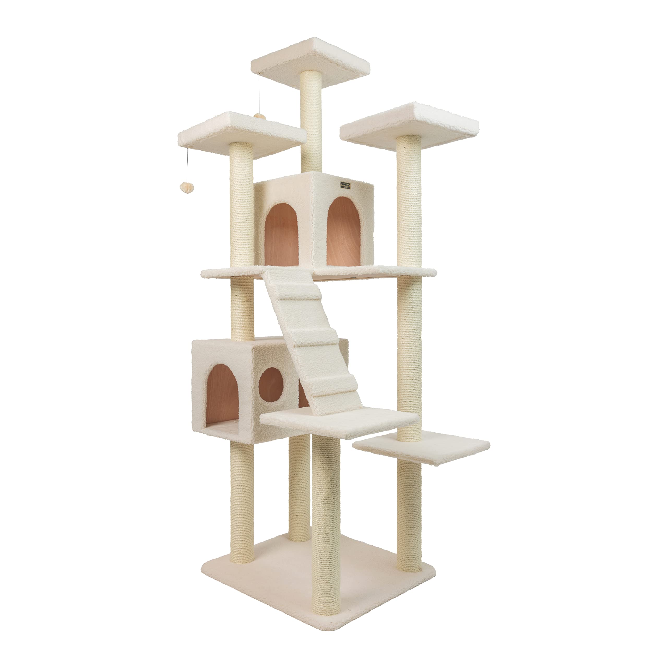 Armarkat Cat Tree Model B7701, Ivory, 36(L)X31(W)X77(H)