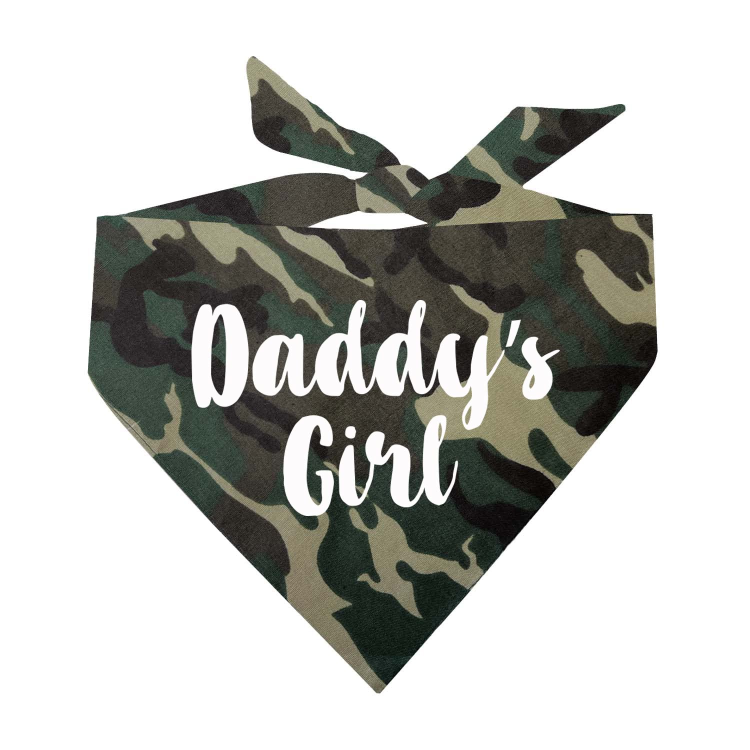 Daddy'S Girl Father'S Day Dog Bandana (Camo, Xs 5)