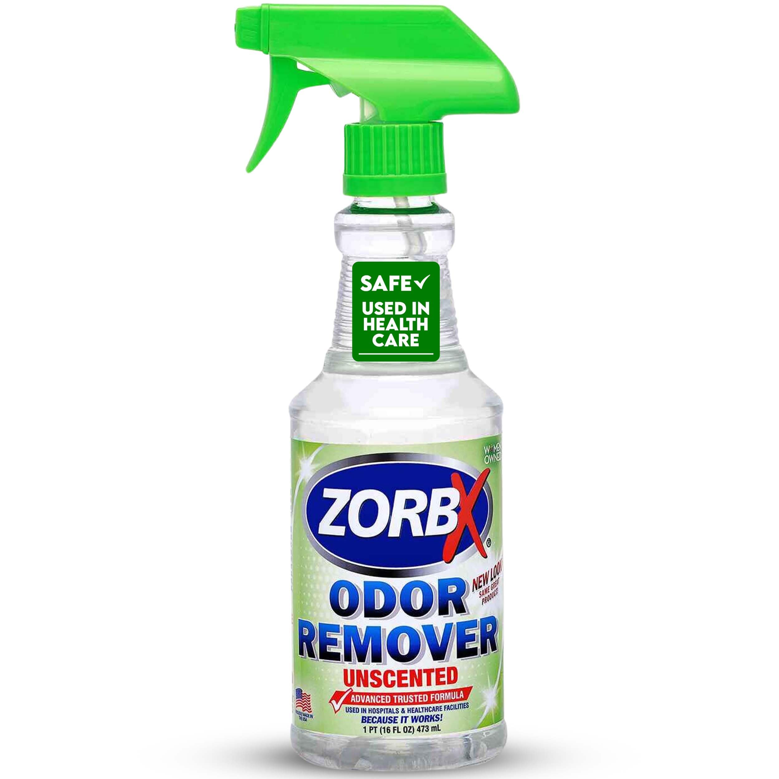 Zorbx Unscented Odor Eliminator For Strong Odor - Used In Hospitals & Healthcare Facilities | Advanced Trusted Formula, Fast-Acting Odor Remover Spray For Dog, Cat, House & Carpet (16 Oz.)