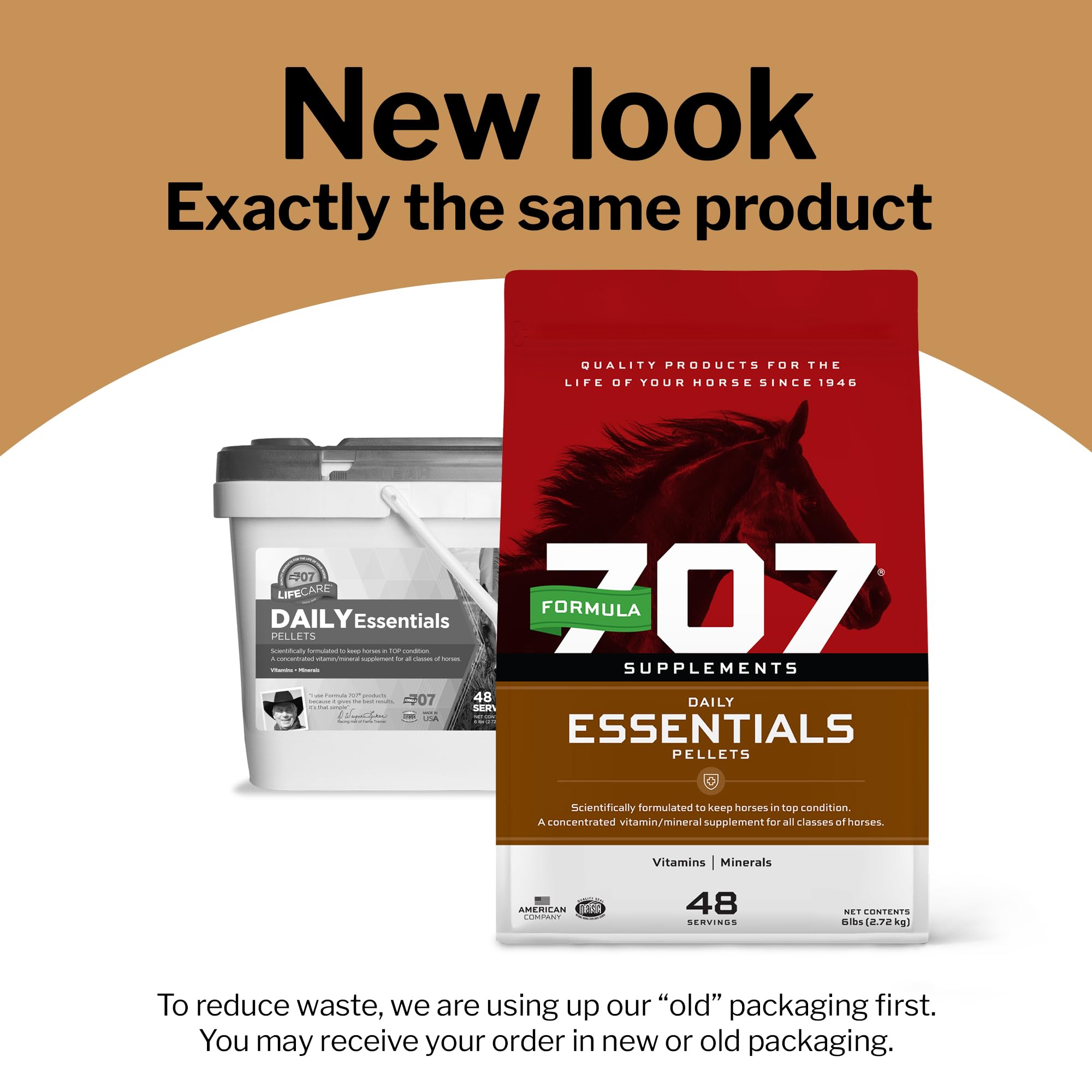 Formula 707 Daily Essentials Equine Supplement, 12 lb Bag - Complete Vitamins and Minerals for Superior Health and Condition in