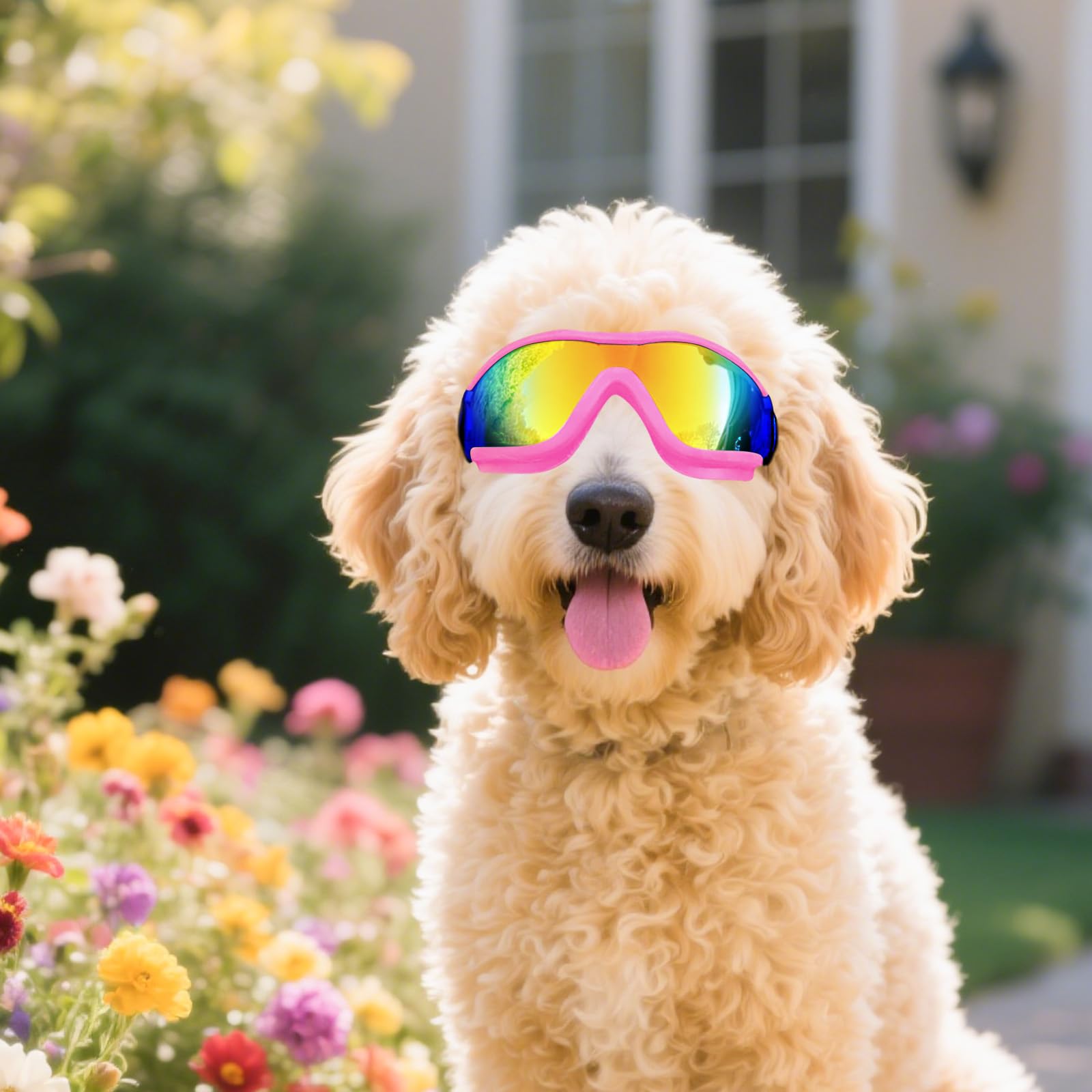 Namsan Dog Goggles Medium To Large Breed, Anti-Uv Sunglasses For Dogs Large Breeds, Windproof Driving Dog Eye Protection, Doggy